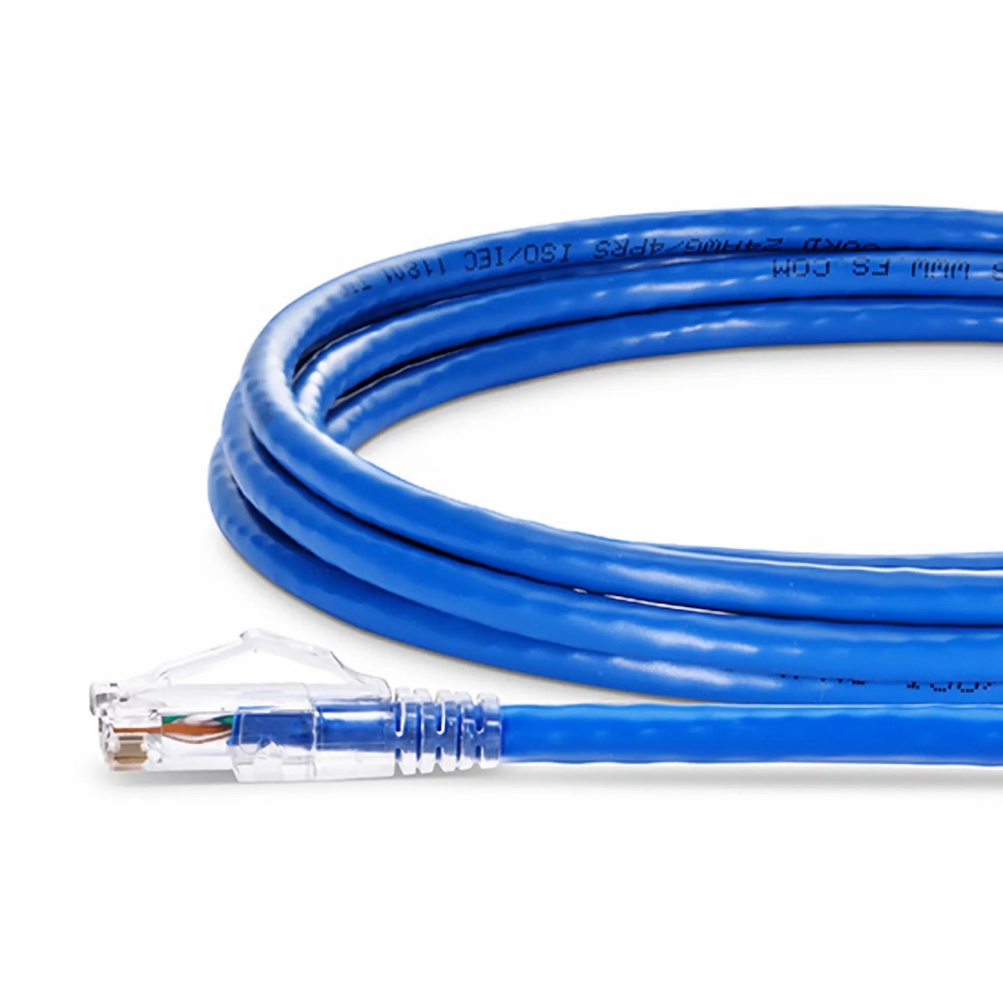 50ft (15.2m) Cat6 24AWG Snagless Unshielded (U/UTP) PVC CM Ethernet Network Patch Cable, Blue