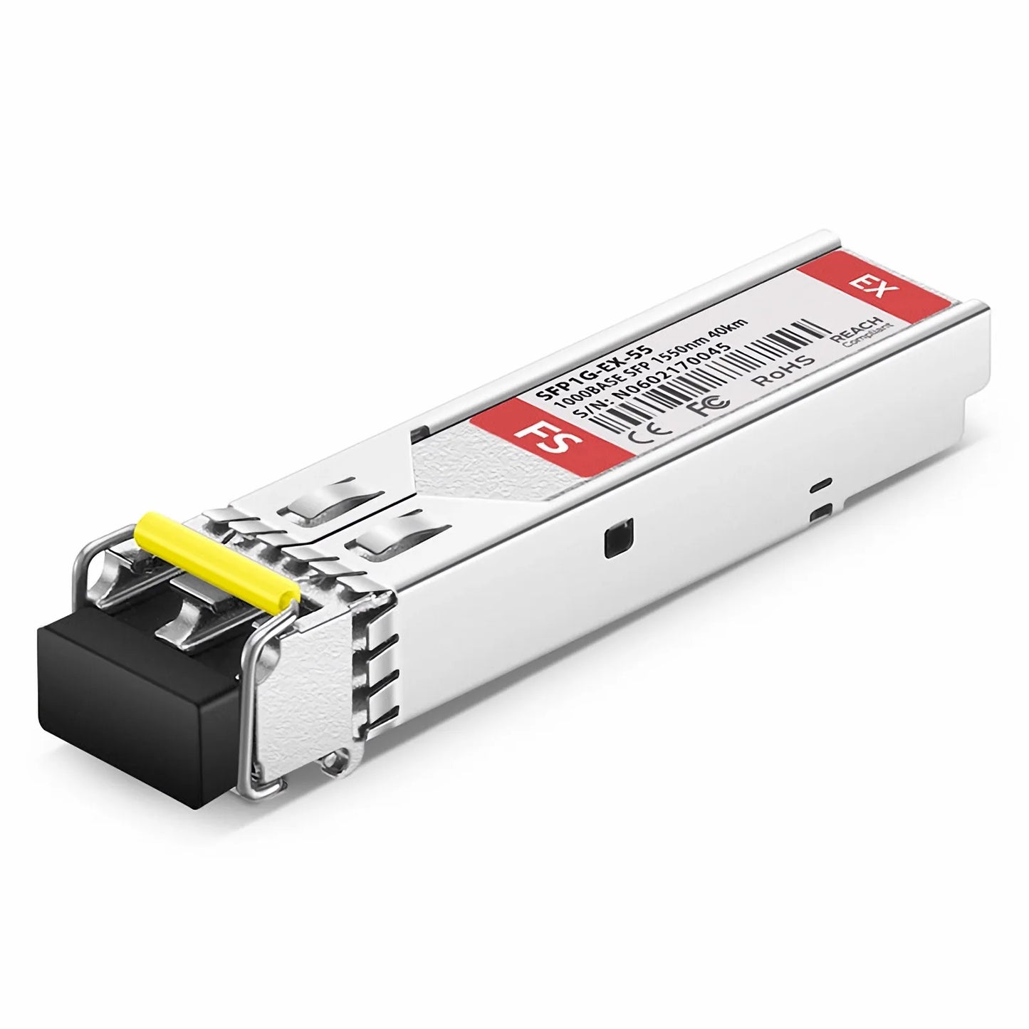 Cisco GLC-EX-SM1550-40 Compatible 1000BASE-EX SFP 1550nm 40km DOM Duplex LC/UPC SMF Optical Transceiver Module
