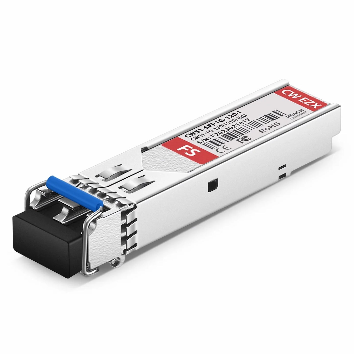 Cisco Compatible SFP 1000BASE-CWDM 1510nm 120km DOM Duplex LC/UPC SMF Optical Transceiver Module for Transmission (Industrial)