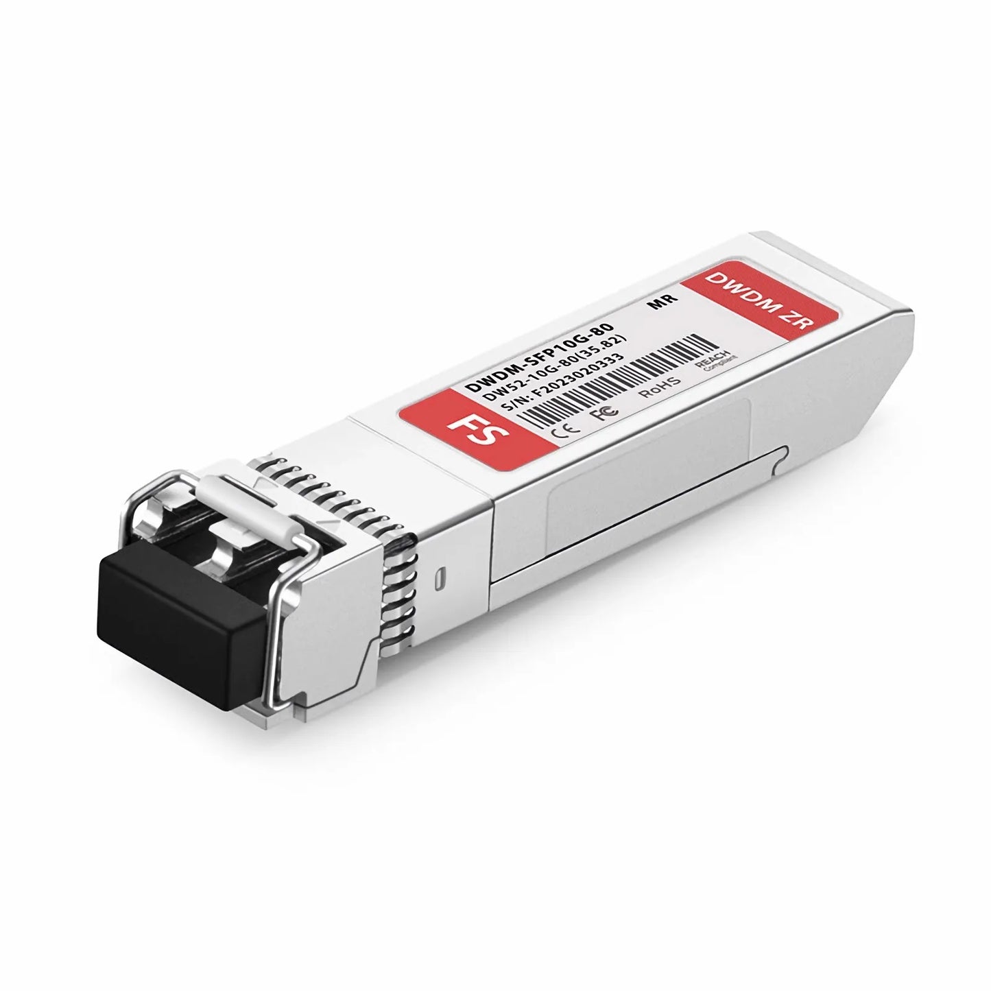 MRV C52 SFP-10GDWZR-52 Compatible SFP+ 10G DWDM 1535.82nm 100GHz 80km DOM Duplex LC/UPC SMF Optical Transceiver Module for Transmission