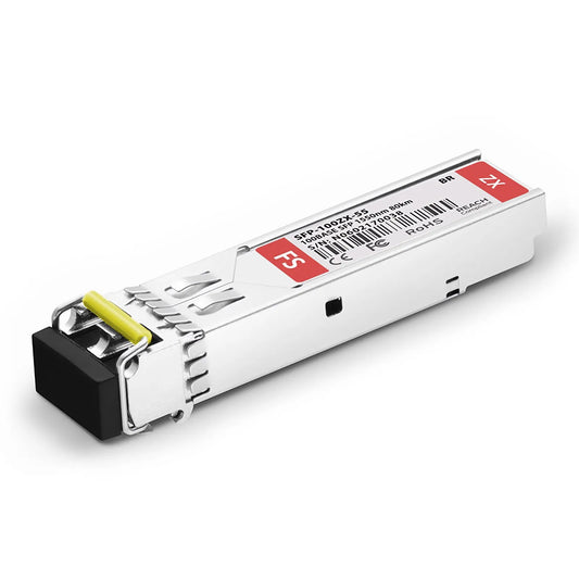 Brocade E1MG-100ZX-80 Compatible 100BASE-ZX SFP 1550nm 80km DOM Duplex LC SMF Optical Transceiver Module