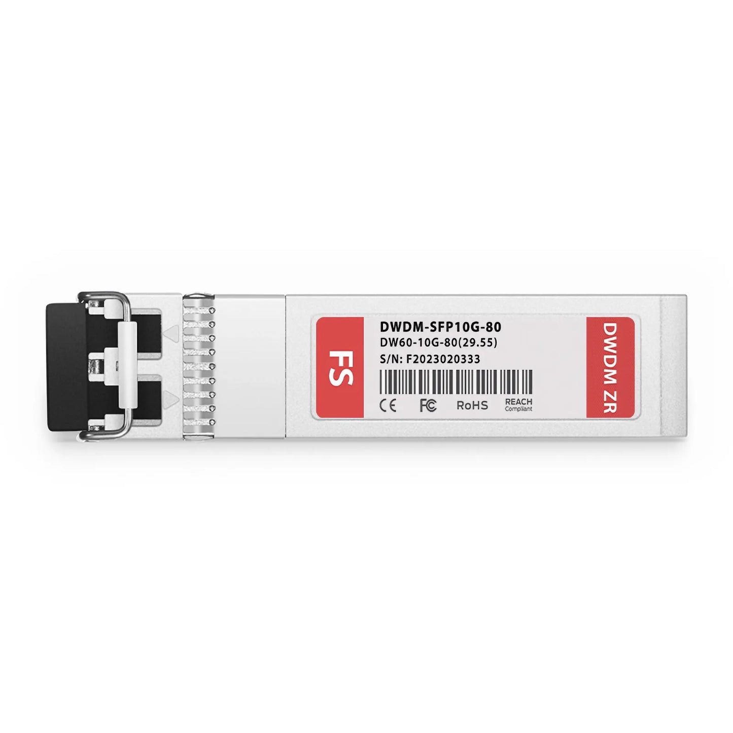 Cisco C60 DWDM-SFP10G-29.55 Compatible SFP+ 10G DWDM 1529.55nm 100GHz 80km DOM Duplex LC/UPC SMF Optical Transceiver Module for Transmission
