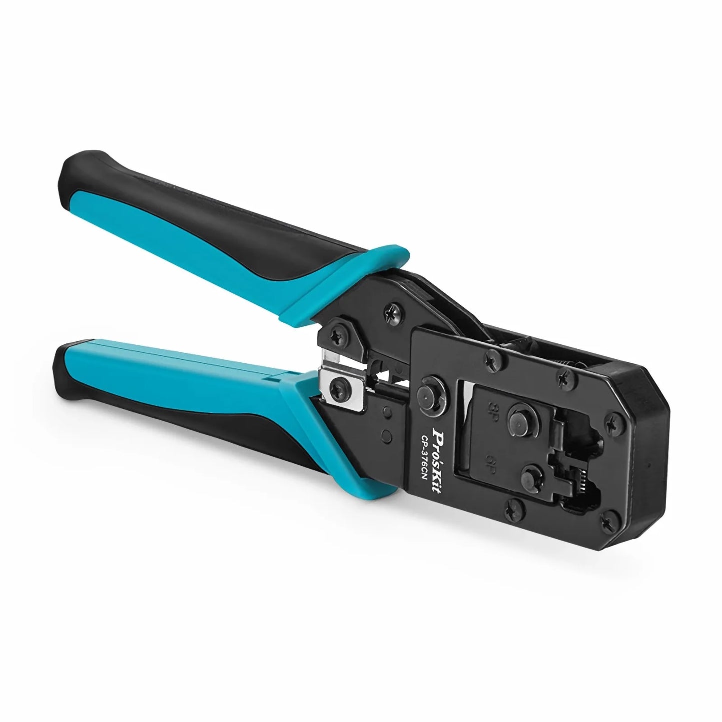 Pro'sKit® All-in-one Modular Tool, Wire Stripper Cutter Crimper for 6P/8P Modular Plugs with Safety Baffle