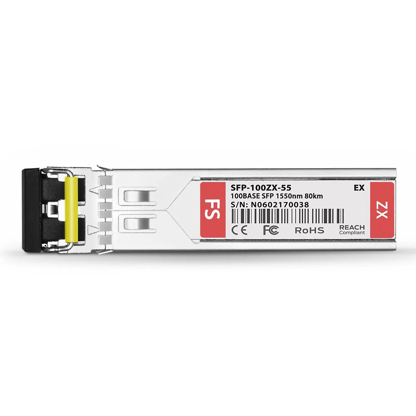 Extreme Networks MGBIC-ZX-80 Compatible 100BASE-ZX SFP 1550nm 80km DOM Duplex LC SMF Optical Transceiver Module