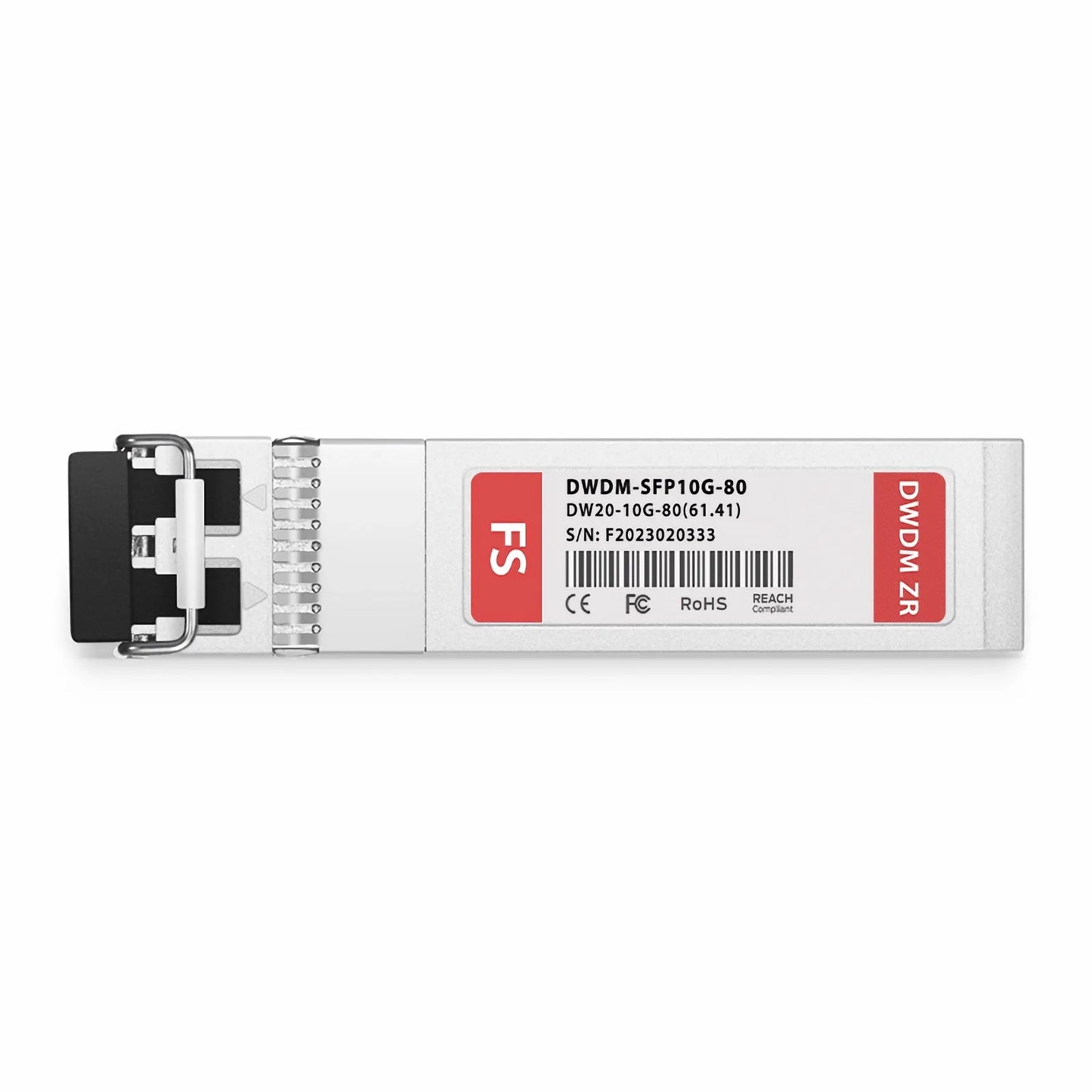 Cisco C20 DWDM-SFP10G-61.41 Compatible SFP+ 10G DWDM 1561.42nm 100GHz 80km DOM Duplex LC/UPC SMF Optical Transceiver Module for Transmission