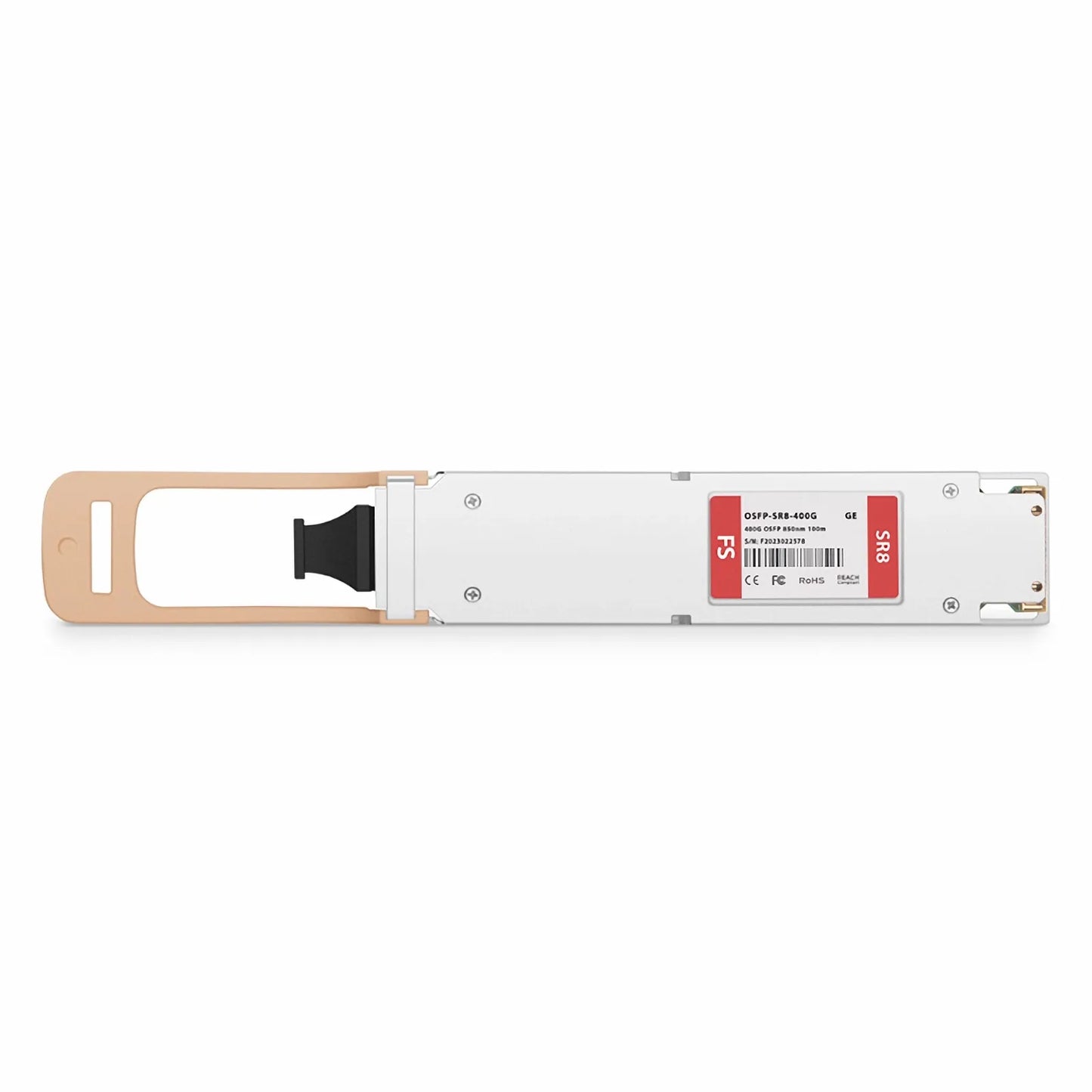 Generic Compatible 400GBASE-SR8 OSFP Finned Top 8 x 50G PAM4 850nm 100m DOM MPO-16/APC MMF Optical Transceiver Module, Breakout to 2 × 200G-SR4 and 8 × 50G-SR