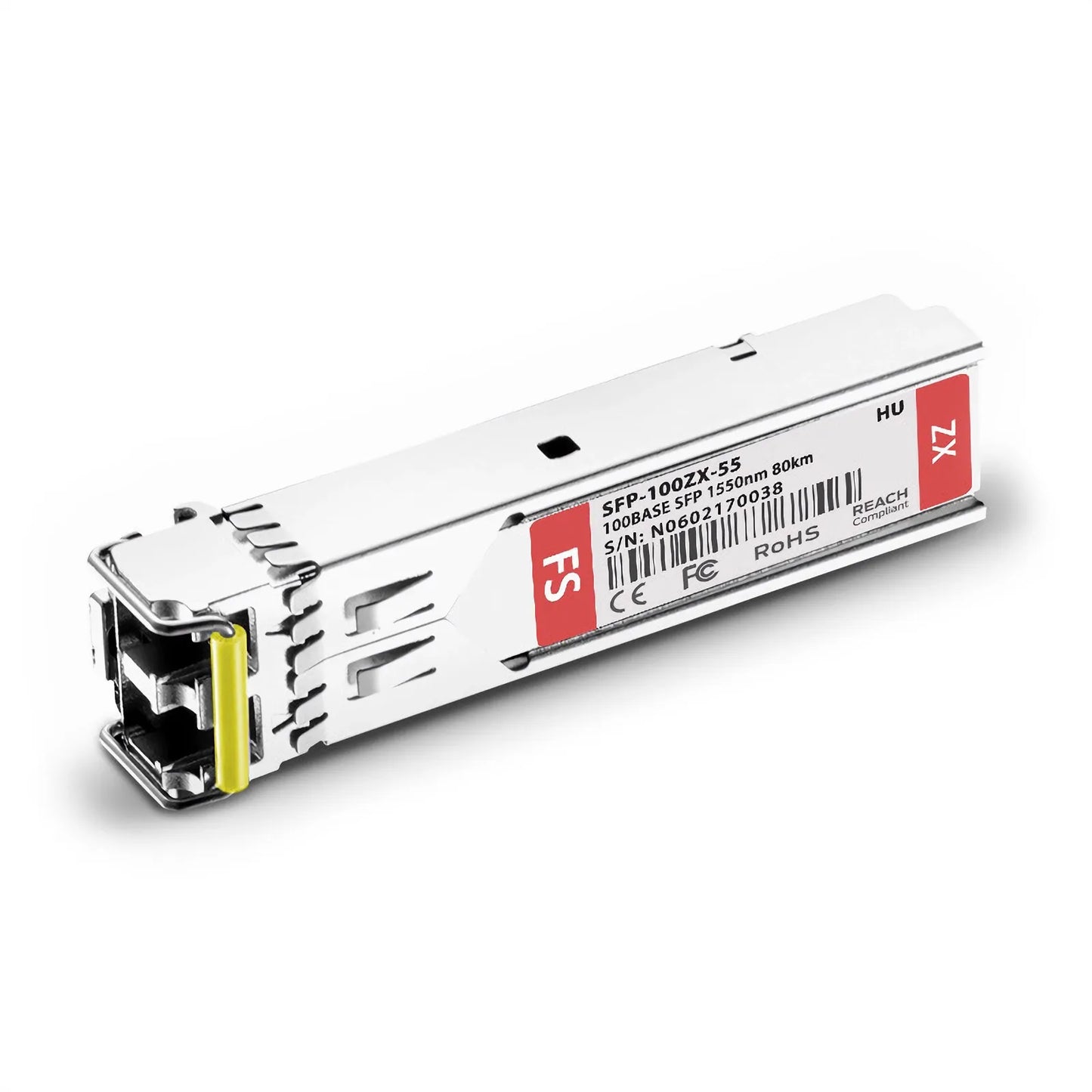 HW S-SFP-FE-LH80-SM1550 Compatible 100BASE-ZX SFP 1550nm 80km DOM Duplex LC SMF Optical Transceiver Module