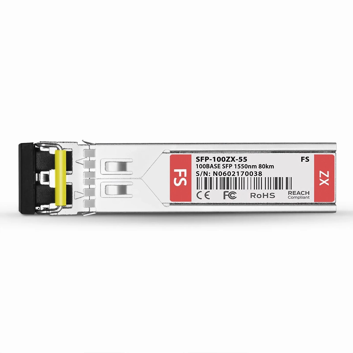 100BASE-ZX SFP 1550nm 80km DOM Duplex LC SMF Optical Transceiver Module for FS Switches