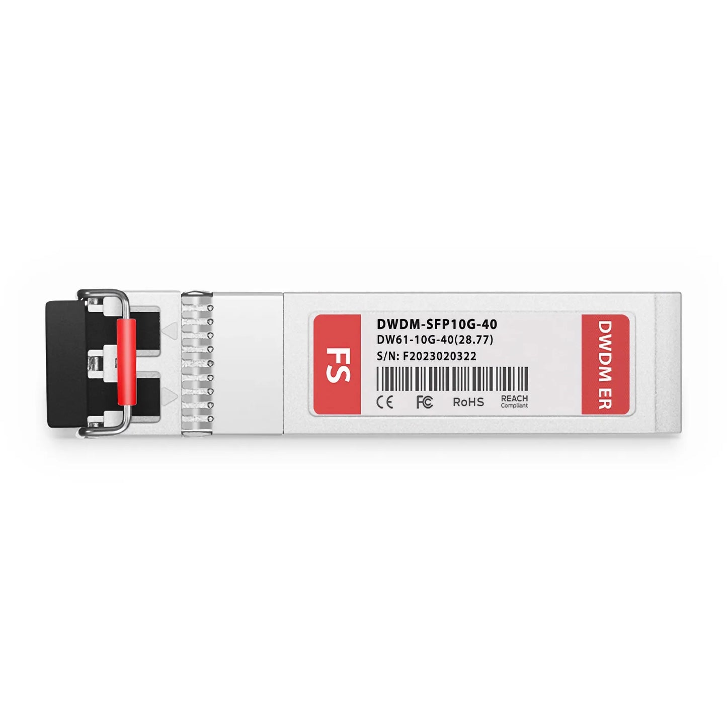 C61 SFP+ 10G DWDM 1528.77nm 100GHz 40km DOM Duplex LC/UPC SMF Optical Transceiver Module for Transmission for FS Switches