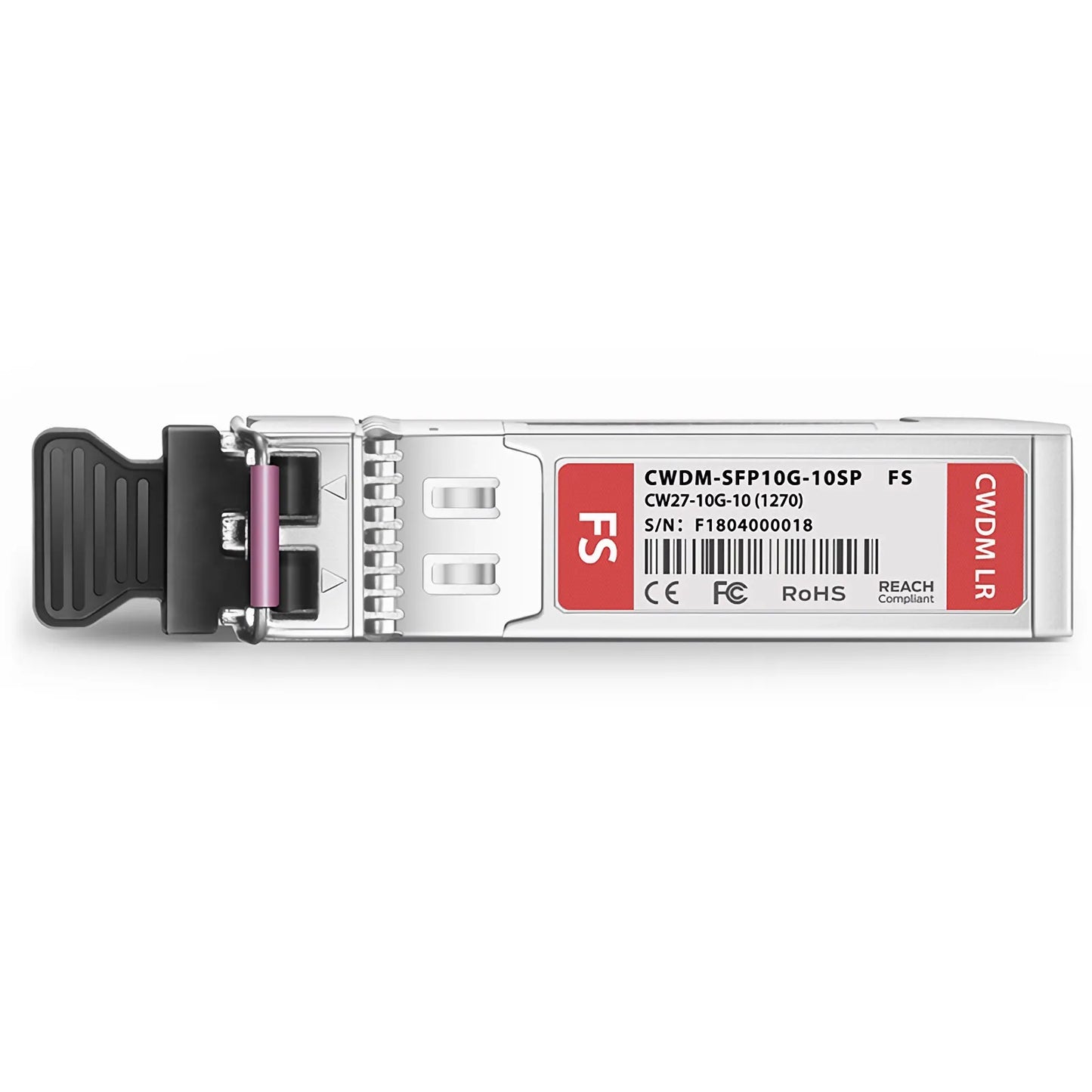 SFP+ 10G CWDM 1270nm 10km DOM Duplex LC/UPC SMF Optical Transceiver Module for Transmission for FS Switches