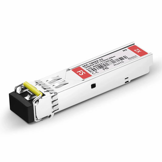 H3C SFP-FE-LH80-SM1550 Compatible 100BASE-ZX SFP 1550nm 80km DOM Duplex LC SMF Optical Transceiver Module