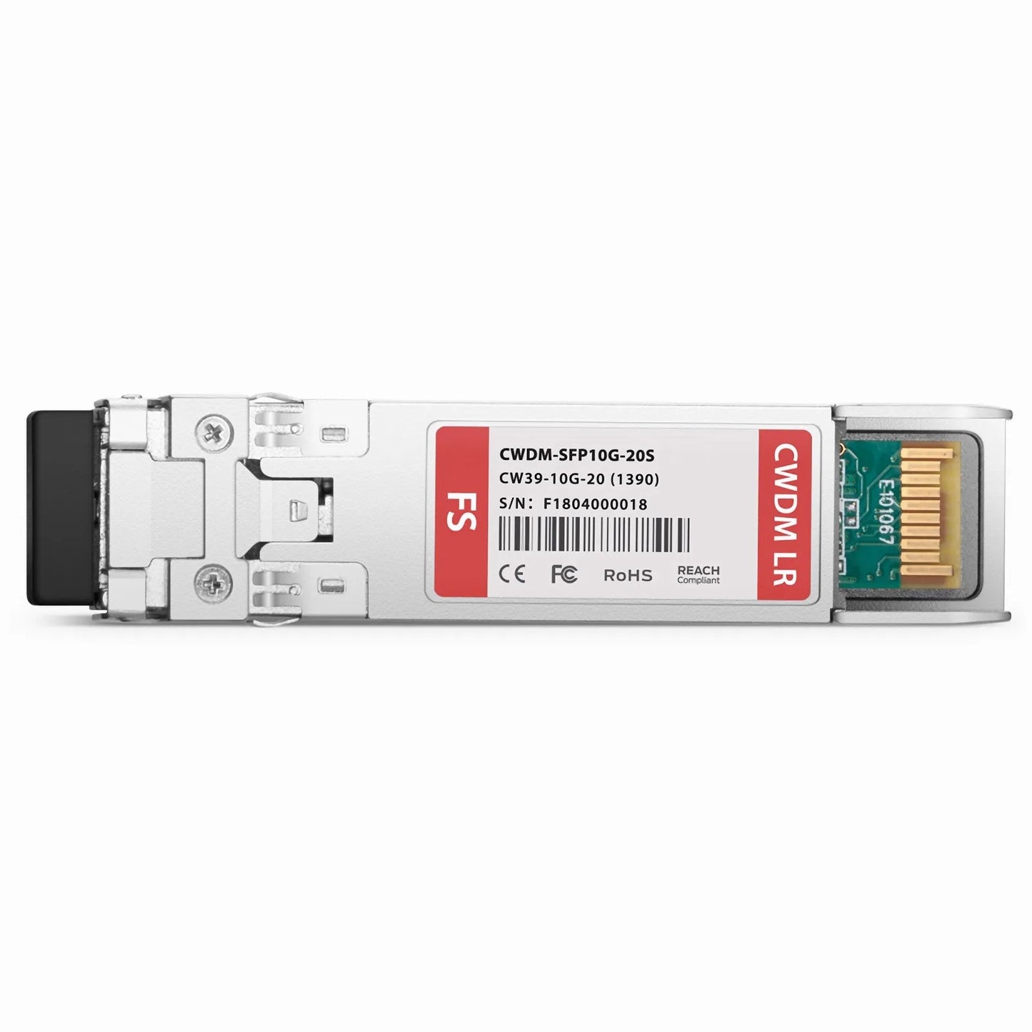 Cisco CWDM-SFP10G-1390-20 Compatible SFP+ 10G CWDM 1390nm 20km DOM Duplex LC/UPC SMF Optical Transceiver Module for Transmission