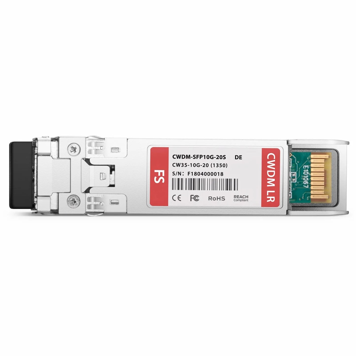 Dell Force10 CWDM-SFP10G-1350 Compatible SFP+ 10G CWDM 1350nm 20km DOM Duplex LC/UPC SMF Optical Transceiver Module for Transmission