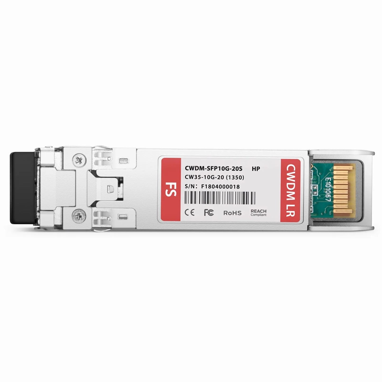 HPE CWDM-SFP10G-1350 Compatible SFP+ 10G CWDM 1350nm 20km DOM Duplex LC/UPC SMF Optical Transceiver Module for Transmission