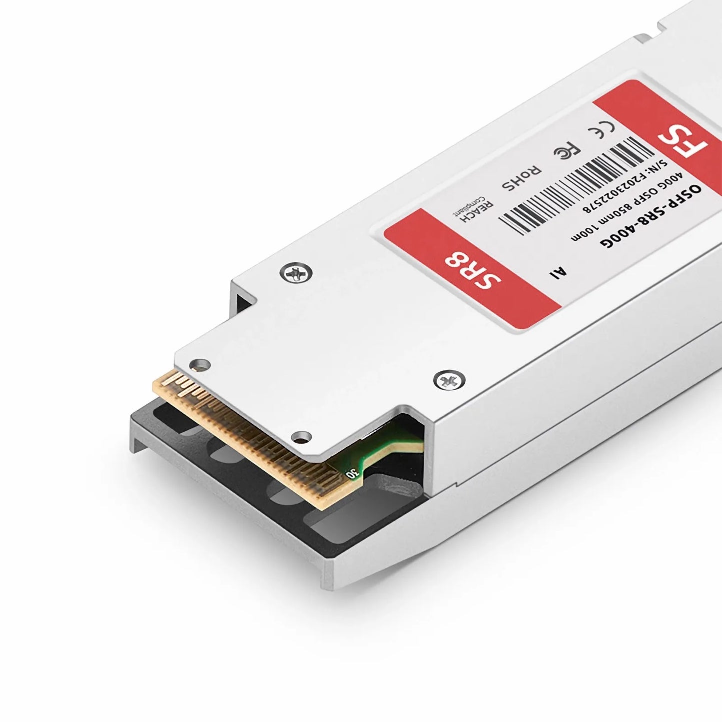 Arista Networks OSFP-400G-SR8 Compatible 400GBASE-SR8 OSFP Finned Top 8 x 50G PAM4 850nm 100m DOM MPO-16/APC MMF Optical Transceiver Module, Breakout to 2 × 200G-SR4 and 8 × 50G-SR