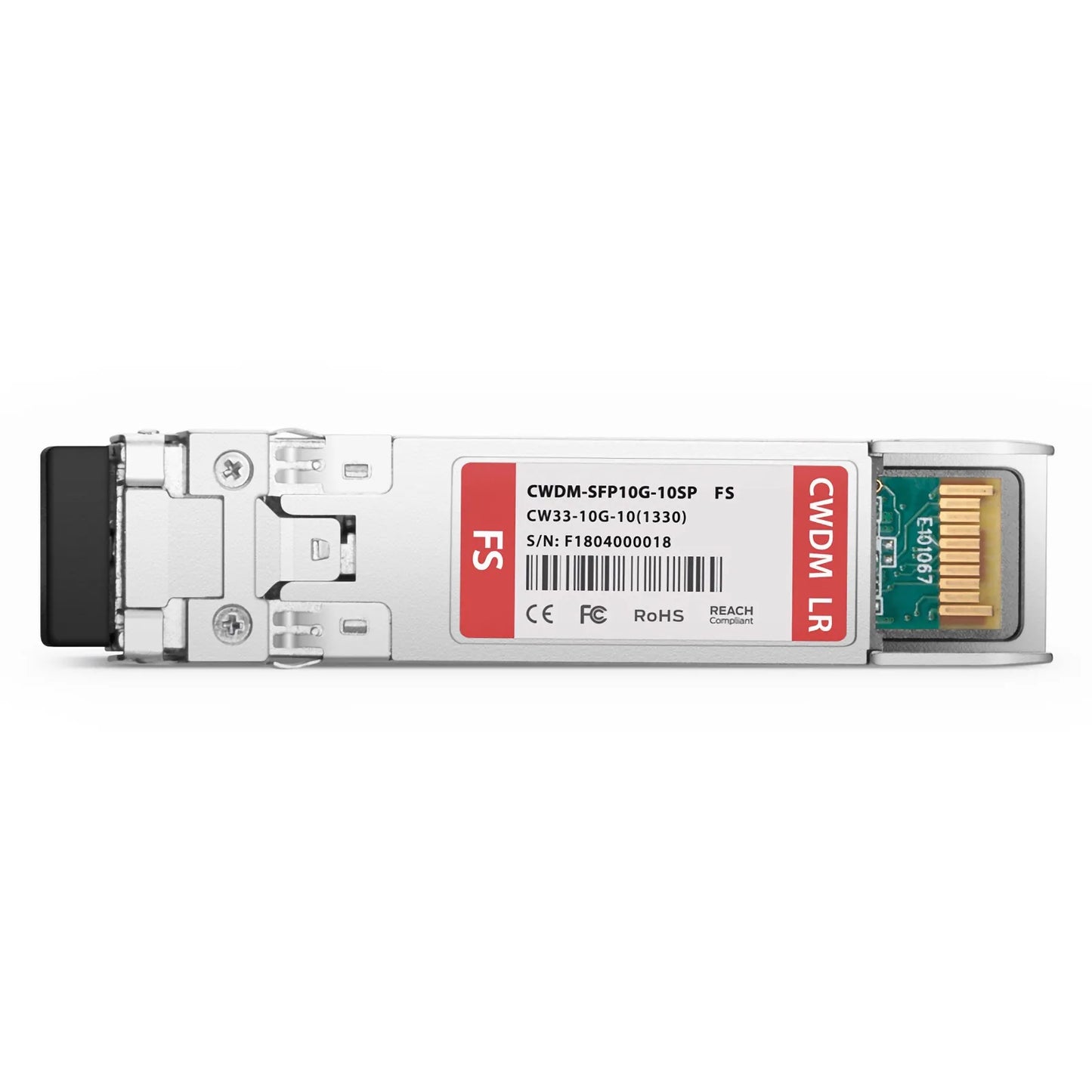 SFP+ 10G CWDM 1330nm 10km DOM Duplex LC/UPC SMF Optical Transceiver Module for Transmission for FS Switches
