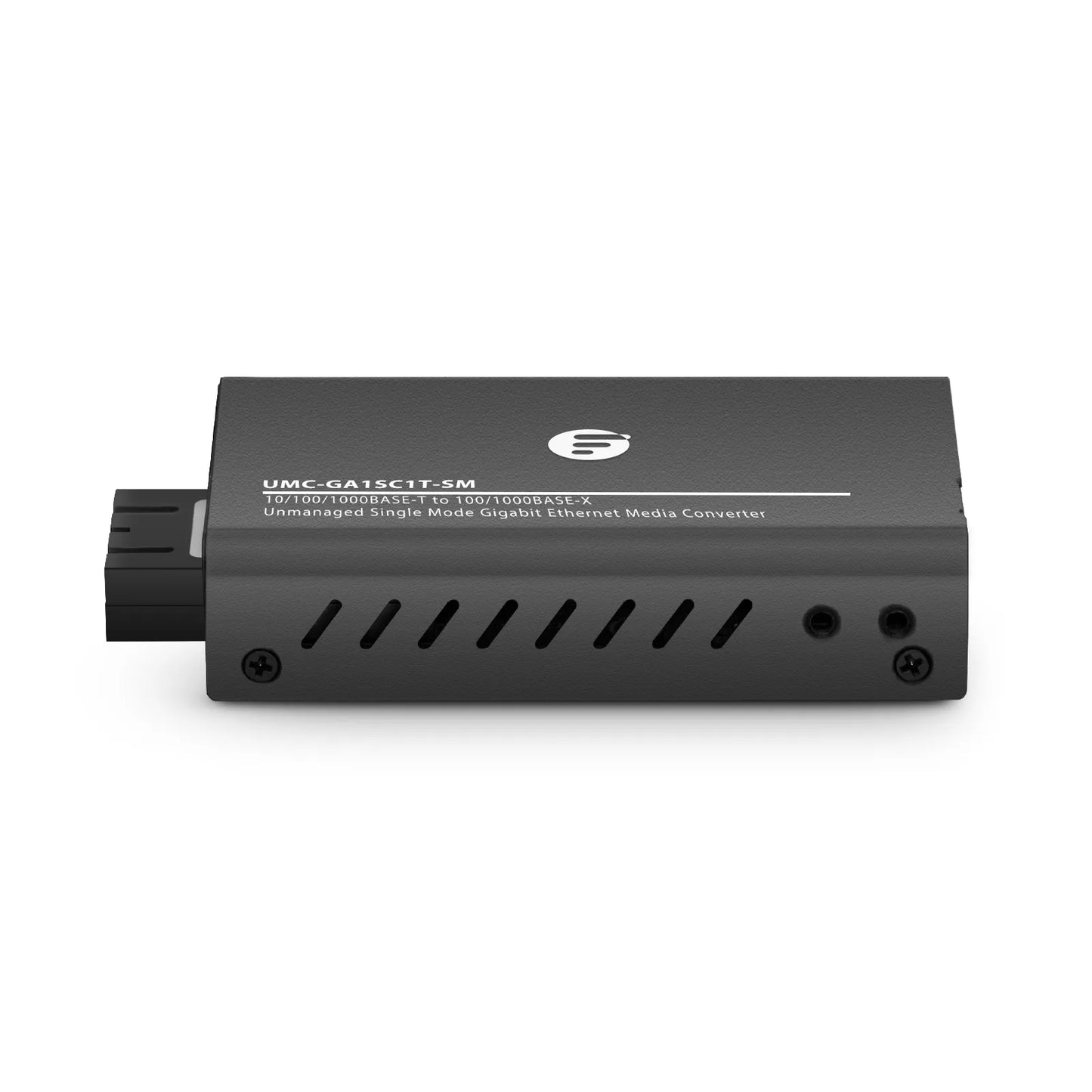 Mini Unmanaged 1x 10/100/1000Base-T RJ45 to 1x 100/1000Base-X Single Mode SC 1310nm 10km Gigabit Ethernet Media Converter, American Plug Standard