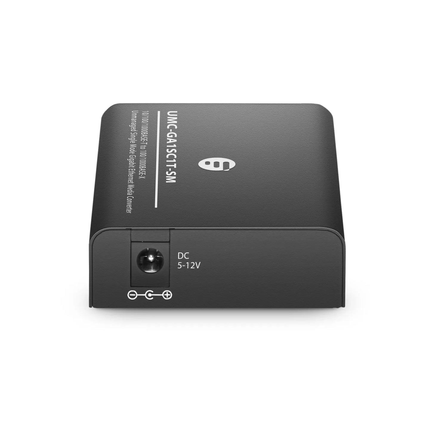 Mini Unmanaged 1x 10/100/1000Base-T RJ45 to 1x 100/1000Base-X Single Mode SC 1310nm 10km Gigabit Ethernet Media Converter, American Plug Standard