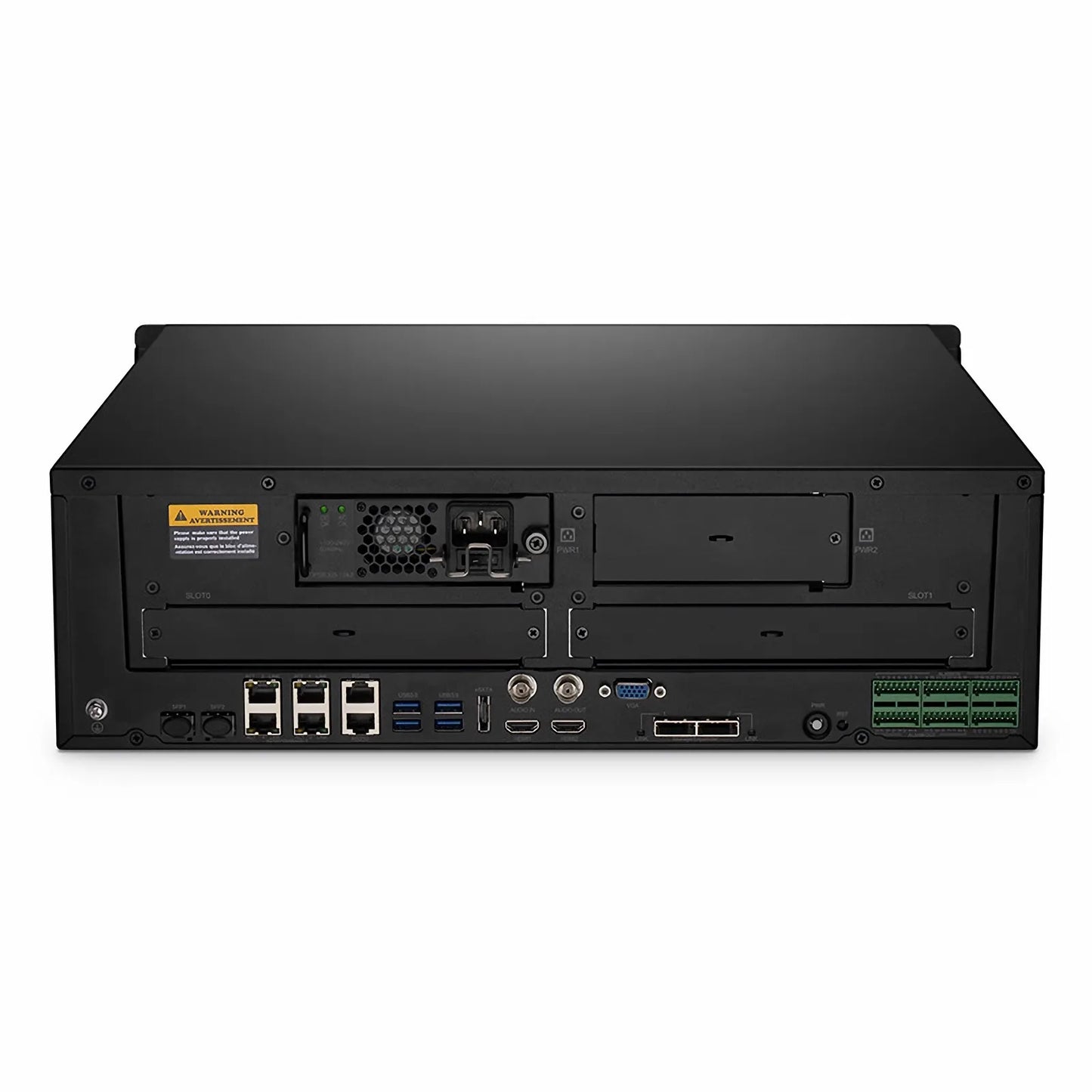 NVR716-128C, 128-Channel Network Video Recorder, Record 128CH 4K@30fps, Live View/Playback 4CH 4K@30fps, Supports up to 16x10TB Hard Drive (Not Included)