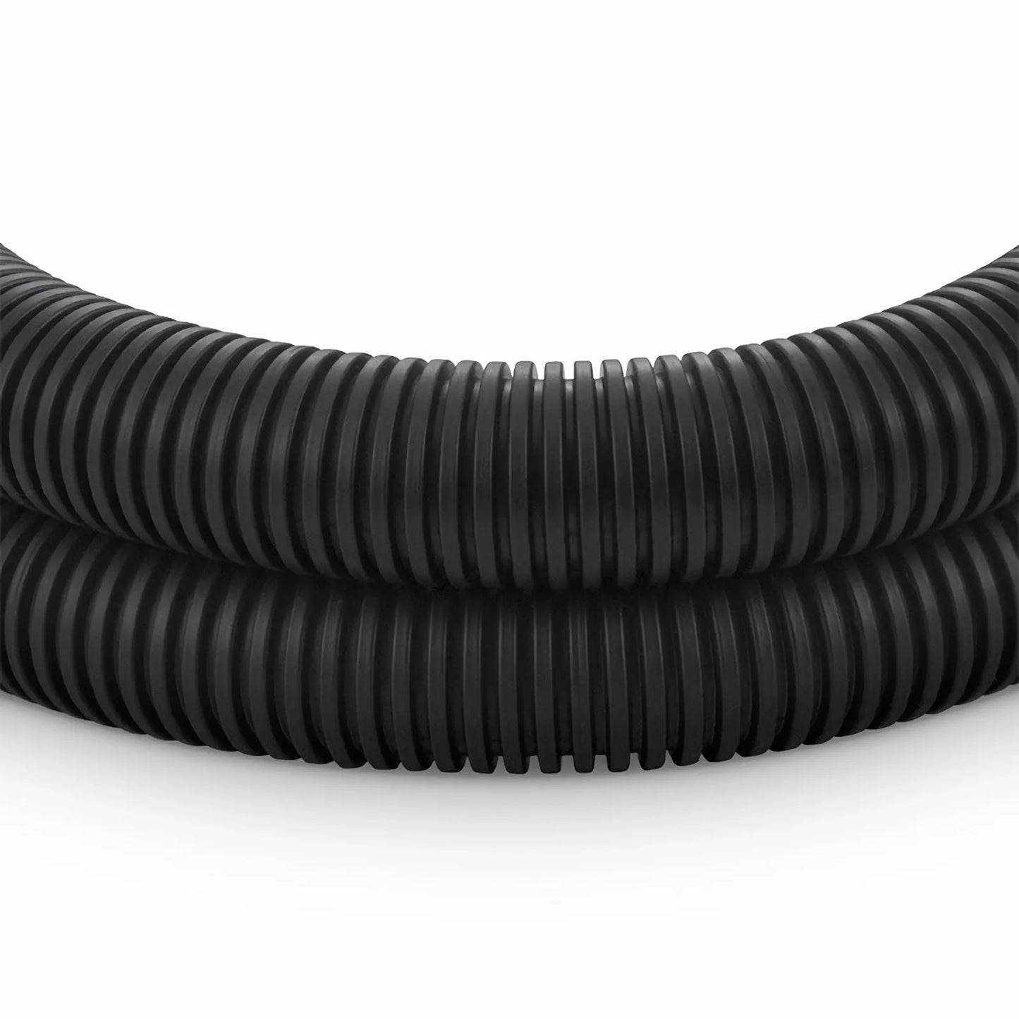 10m (33ft) Black Flame Retardant Polypropylene Convoluted Tubing, 19mm Inside Diameter