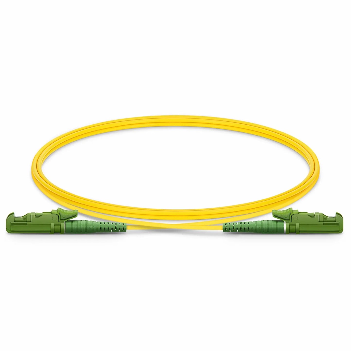 1m (3ft) Fiber Patch Cable, 1 Fiber, LSH APC Simplex to LSH APC Simplex, Single Mode (OS2), LSZH, 2.0mm, Tight-Buffered, Yellow