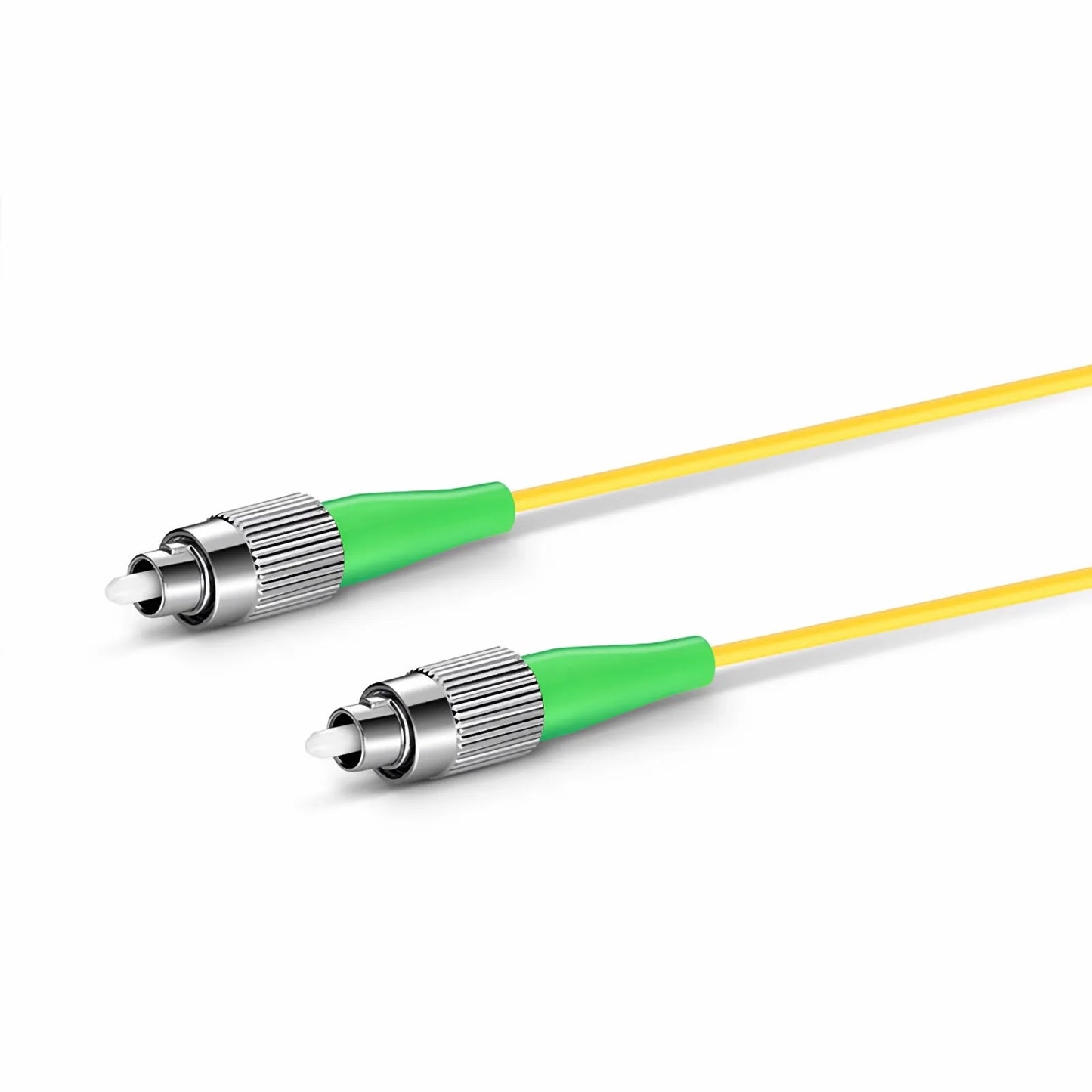 1m (3ft) Fiber Patch Cable, 1 Fiber, FC APC Simplex to FC APC Simplex, Single Mode (OS2), Riser (OFNR), 3.0mm, Tight-Buffered, Yellow