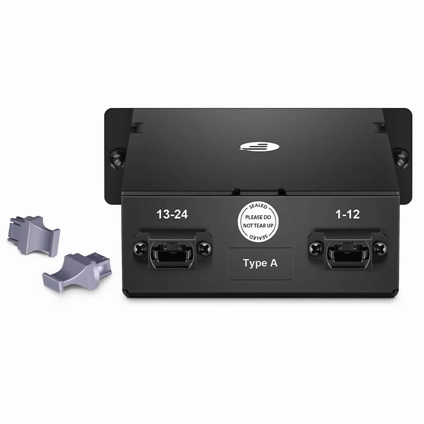 FHD™ MTP®-LC Cassette, OM5 Multimode, Type A, 24 Fibers, 2 x MTP®-12 (Male) to 12 x LC Duplex, 0.35dB Max.