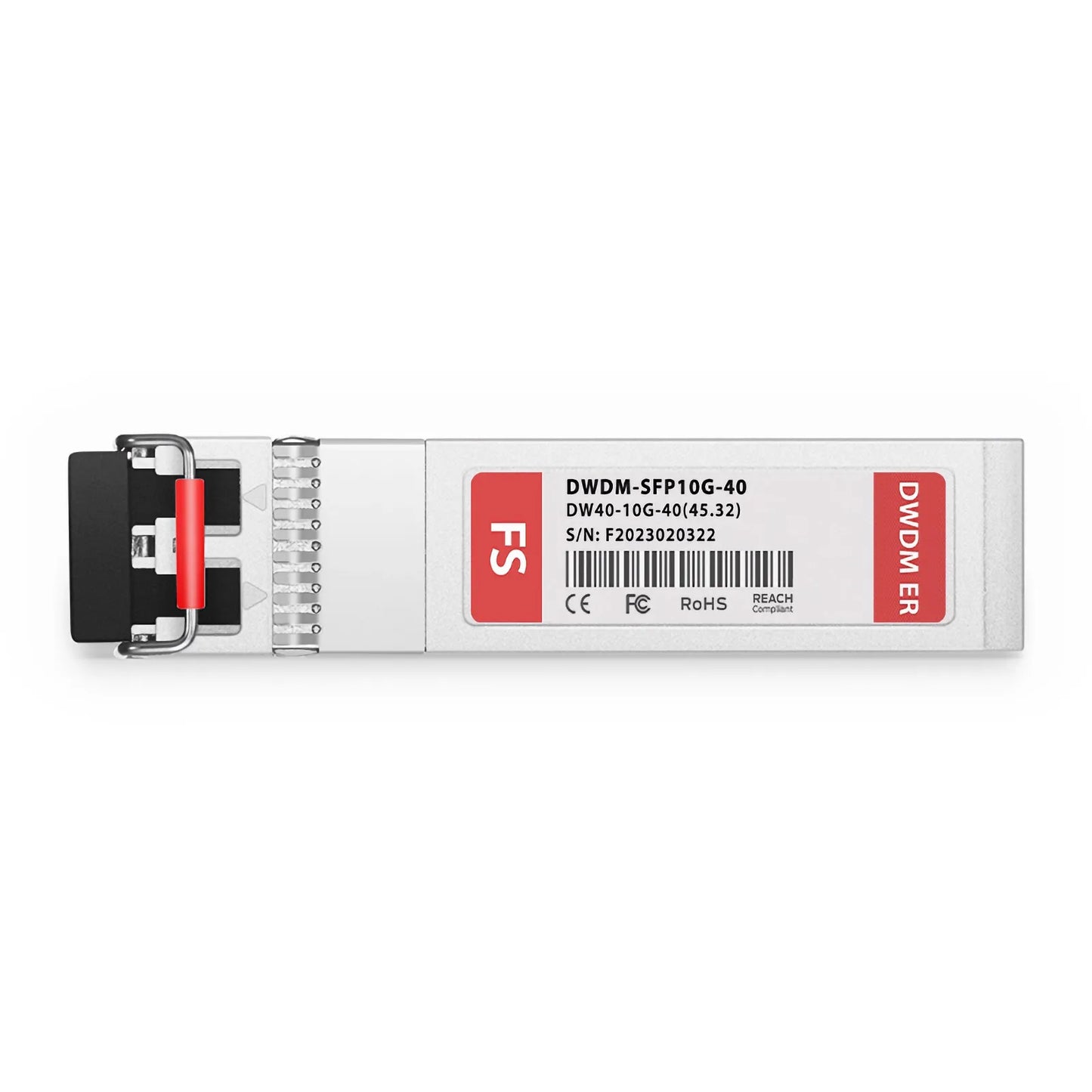 Cisco C40 DWDM-SFP10G-45.32 Compatible SFP+ 10G DWDM 1545.32nm 100GHz 40km DOM Duplex LC/UPC SMF Optical Transceiver Module for Transmission