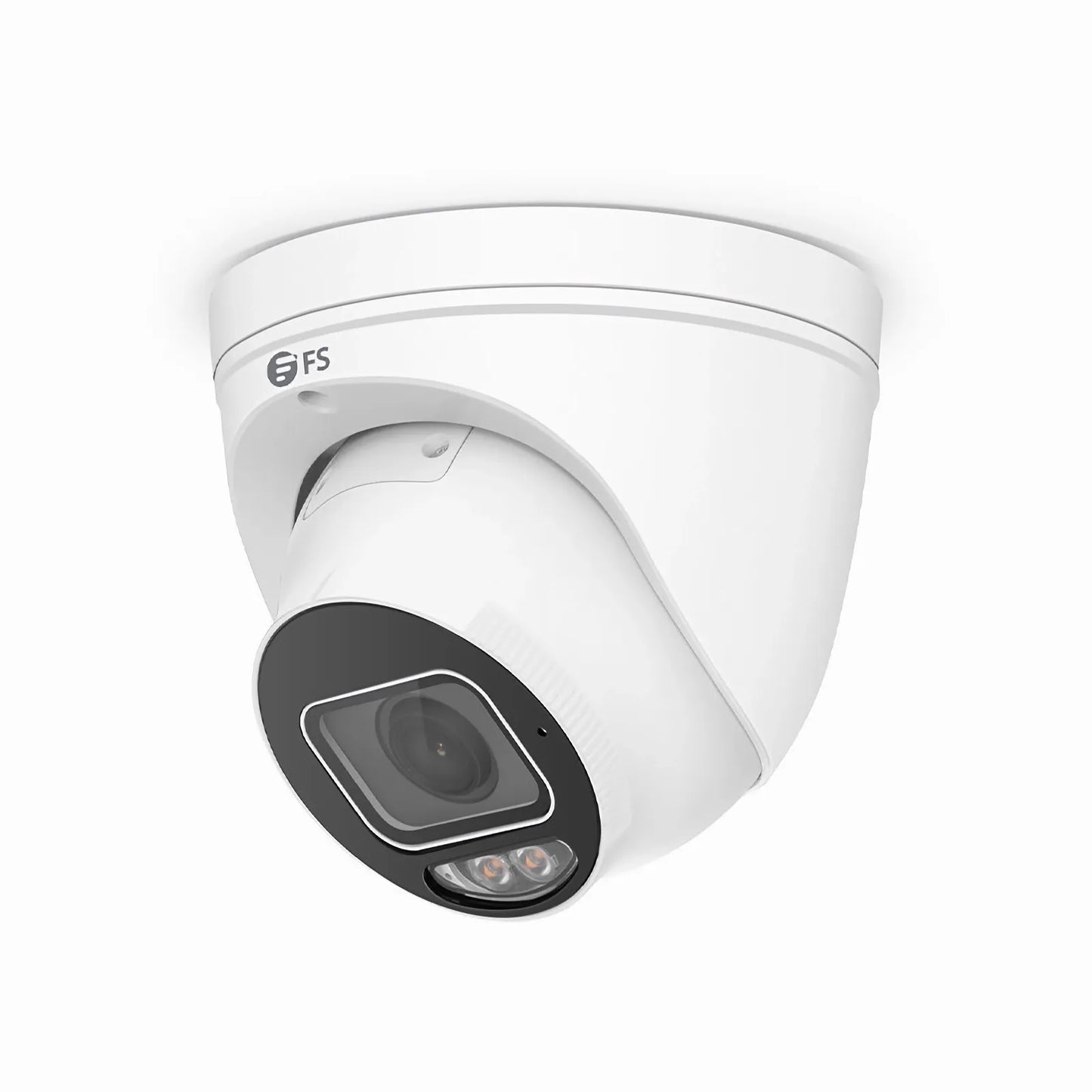 IPC501-FC-8M-T, Super HD 8MP Turret Network Camera, Intelligent Color, 98ft Night Vision, IP67 & IK10 Weatherproof PoE Network Camera with Fixed 2.8mm Lens