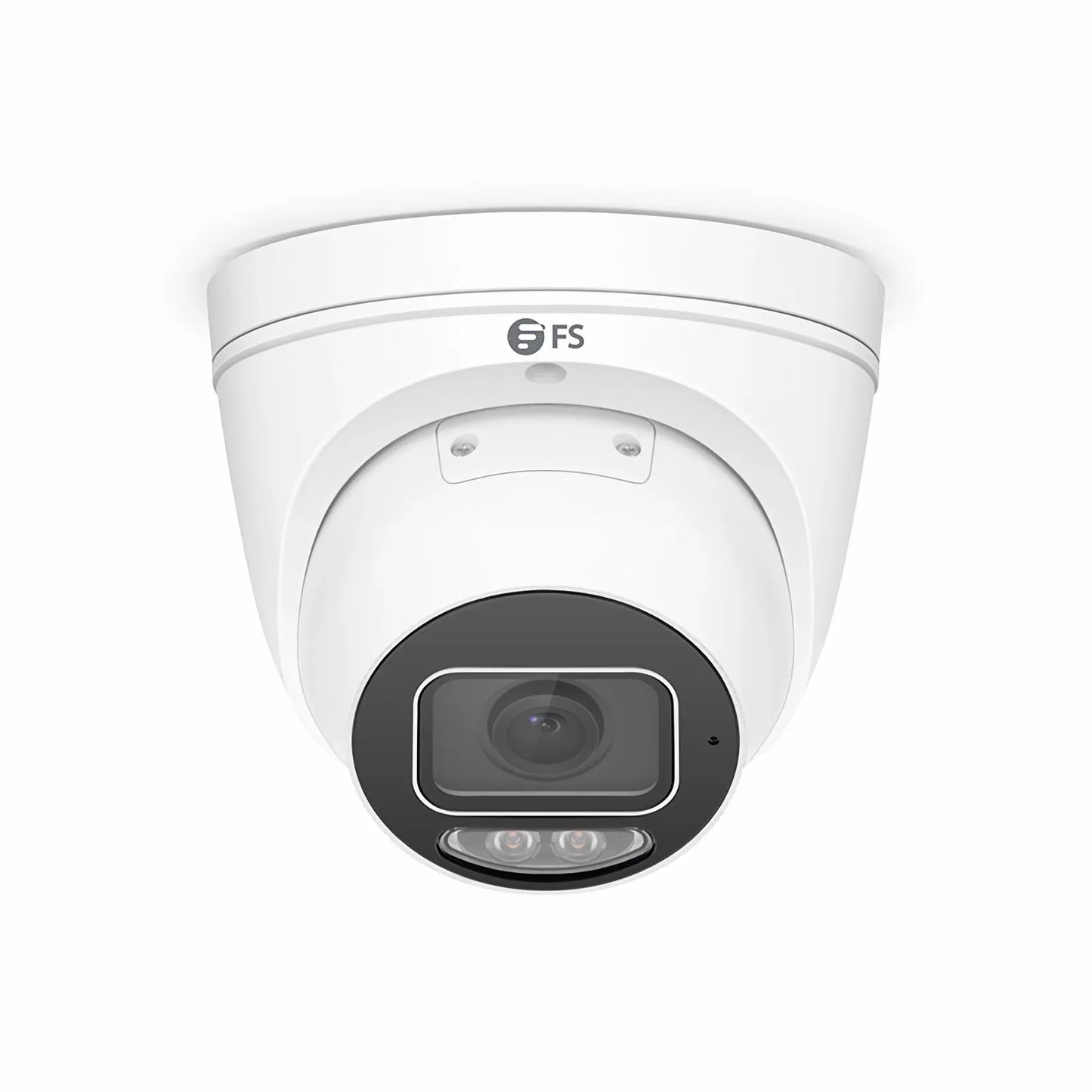 IPC501-FC-8M-T, Super HD 8MP Turret Network Camera, Intelligent Color, 98ft Night Vision, IP67 & IK10 Weatherproof PoE Network Camera with Fixed 2.8mm Lens