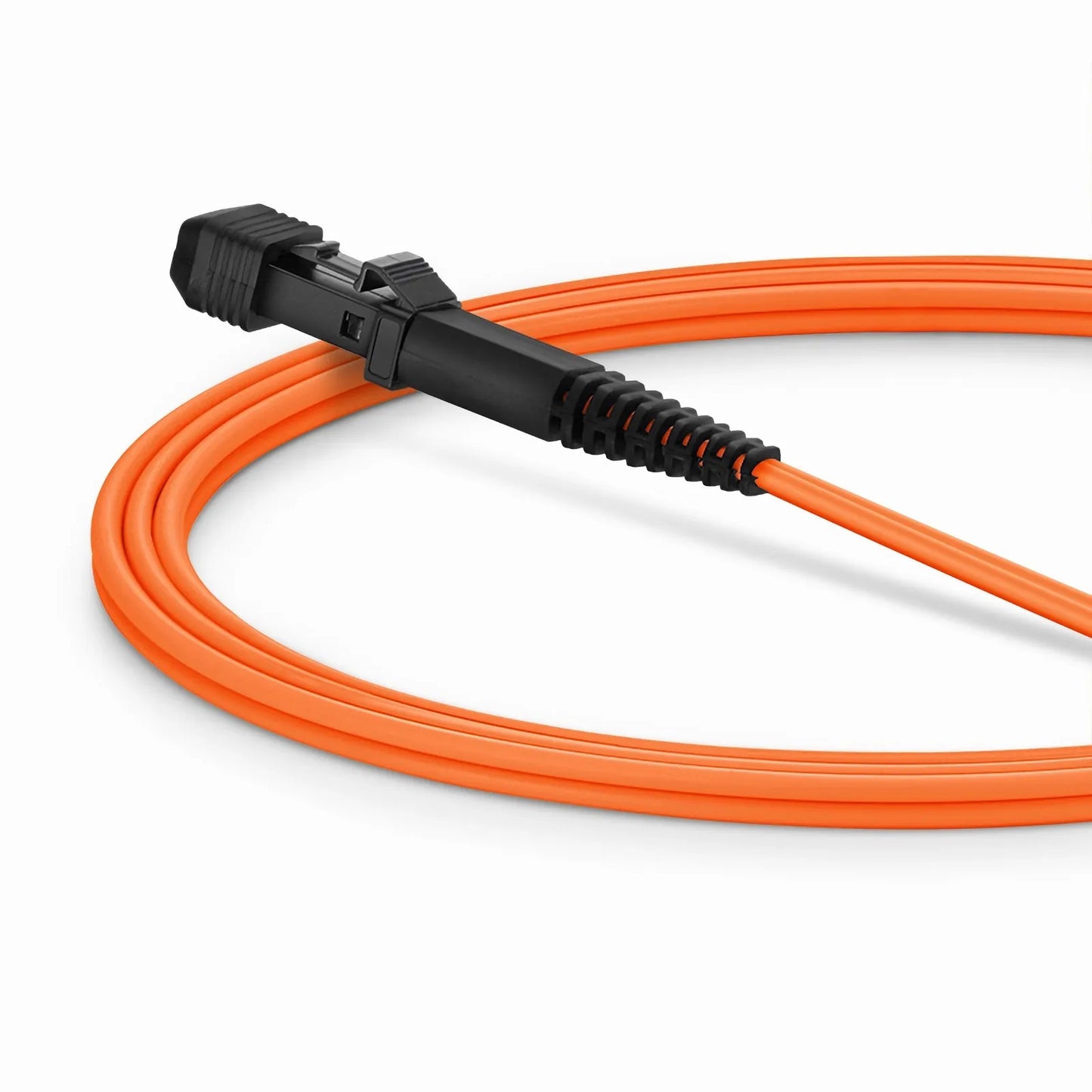 1m (3ft) Fiber Patch Cable, 2 Fibers, LC UPC Duplex to MTRJ UPC Male Duplex, Multimode (OM2), Riser (OFNR), 1.8mm, Tight-Buffered, Orange