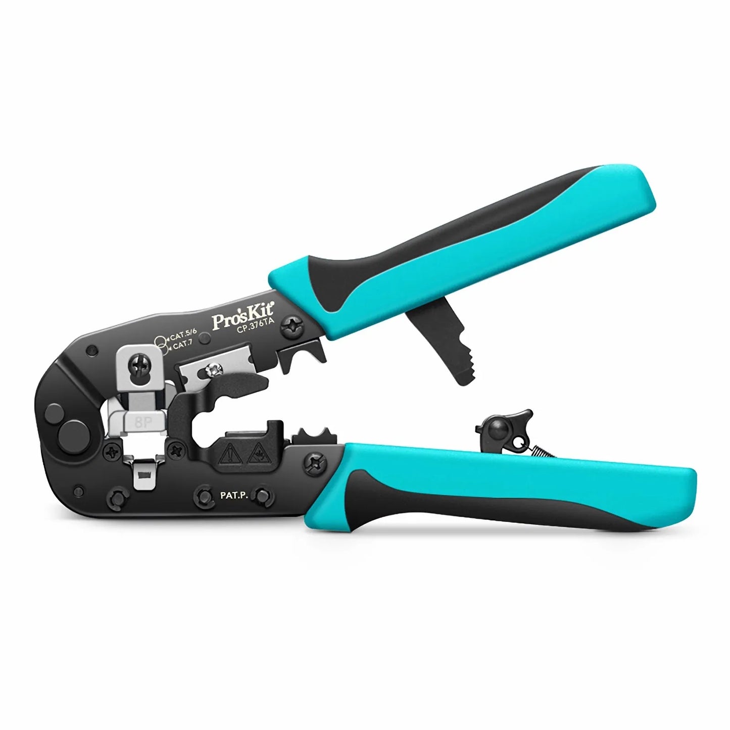 Pro'sKit® All-in-one Modular Tool, Wire Stripper Cutter Crimper for Cat5/5e Cat6/6a Cat7 Modular Plugs with Dovetail Clip