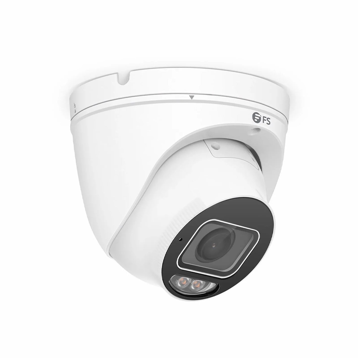 IPC501-FC-8M-T, Super HD 8MP Turret Network Camera, Intelligent Color, 98ft Night Vision, IP67 & IK10 Weatherproof PoE Network Camera with Fixed 2.8mm Lens