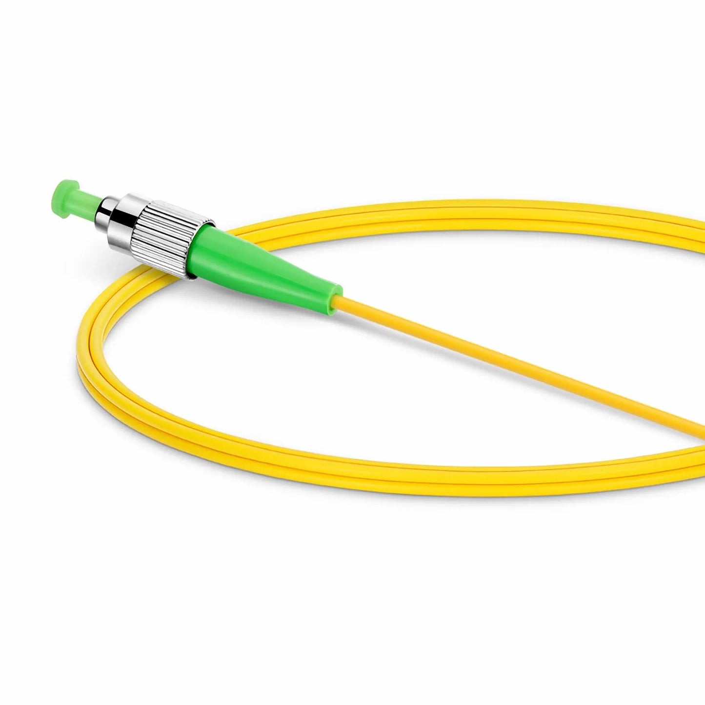 1m (3ft) Fiber Patch Cable, 1 Fiber, LC APC Simplex to FC APC Simplex, Single Mode (OS2), Riser (OFNR), 2.0mm, Tight-Buffered, Yellow