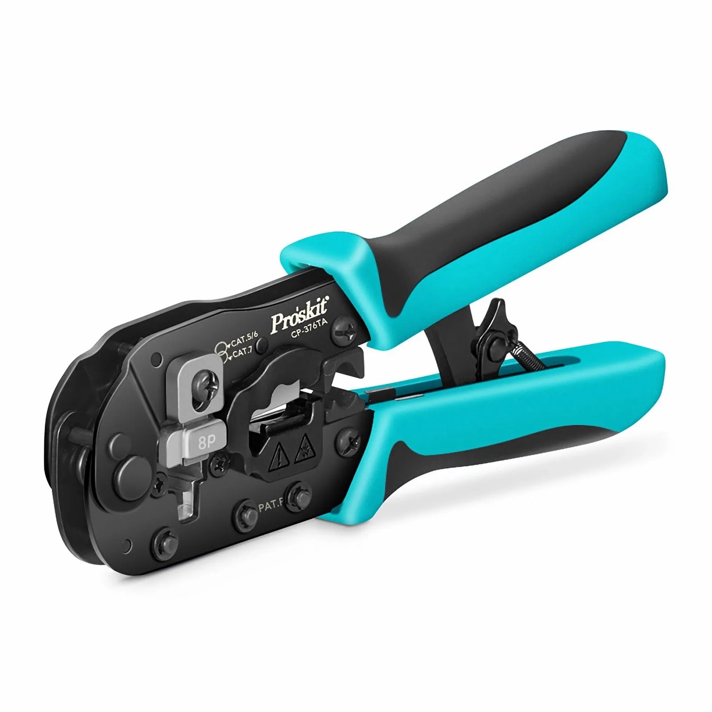 Pro'sKit® All-in-one Modular Tool, Wire Stripper Cutter Crimper for Cat5/5e Cat6/6a Cat7 Modular Plugs with Dovetail Clip