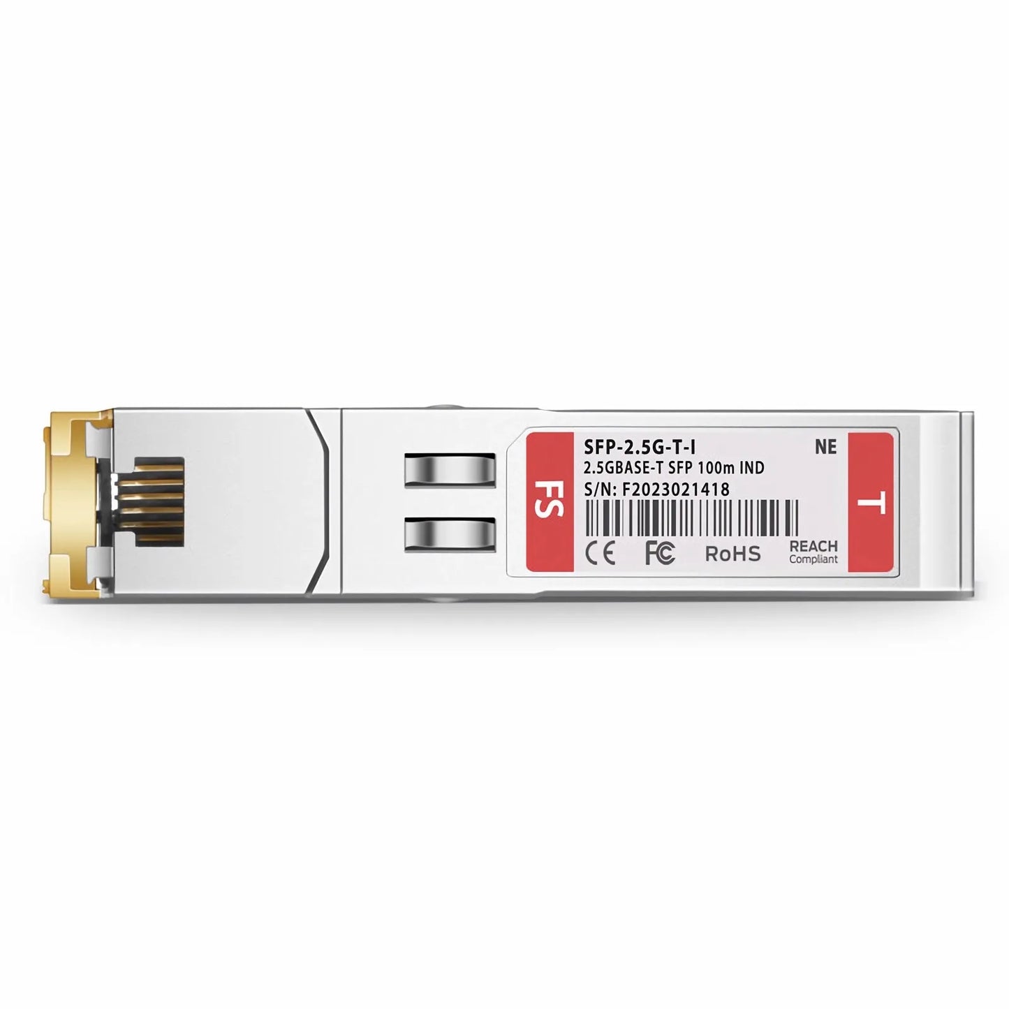 NETGEAR Compatible 2.5GBASE-T SFP Copper 100m RJ-45 Industrial Transceiver Module (LOS)