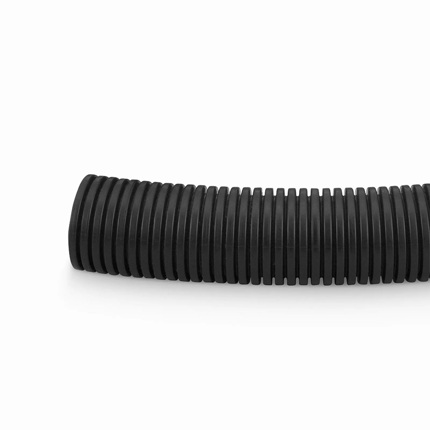 10m (33ft) Black Flame Retardant Polypropylene Convoluted Tubing, 23mm Inside Diameter
