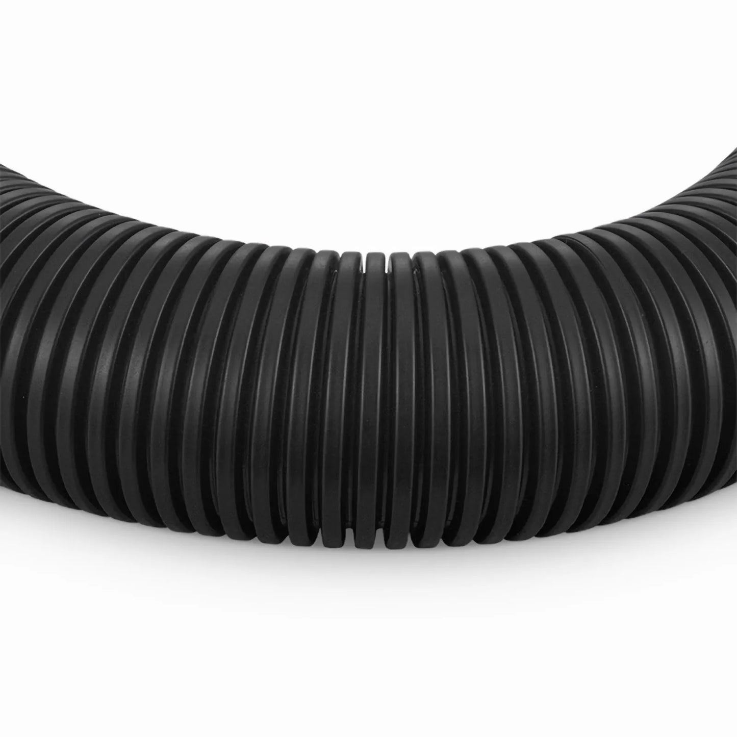 10m (33ft) Black Flame Retardant Polypropylene Convoluted Tubing, 36mm Inside Diameter