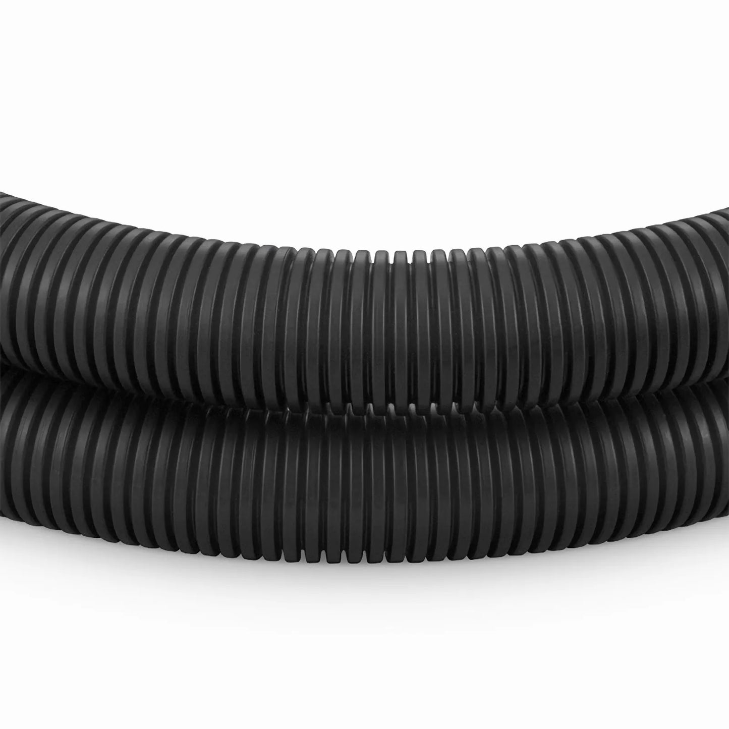 25m (82ft) Black Flame Retardant Polypropylene Convoluted Tubing, 23mm Inside Diameter