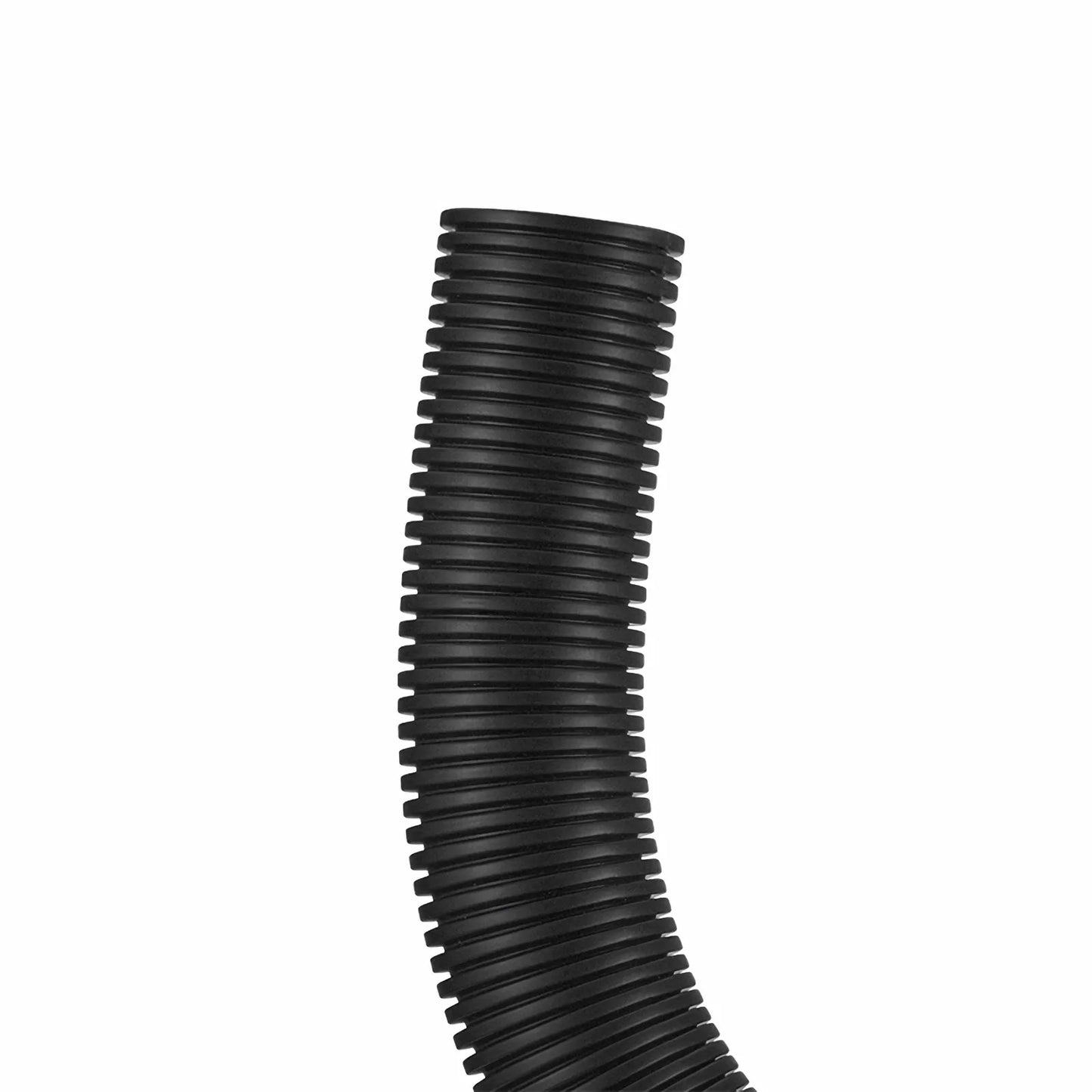 25m (82ft) Black Flame Retardant Polypropylene Convoluted Tubing, 36mm Inside Diameter