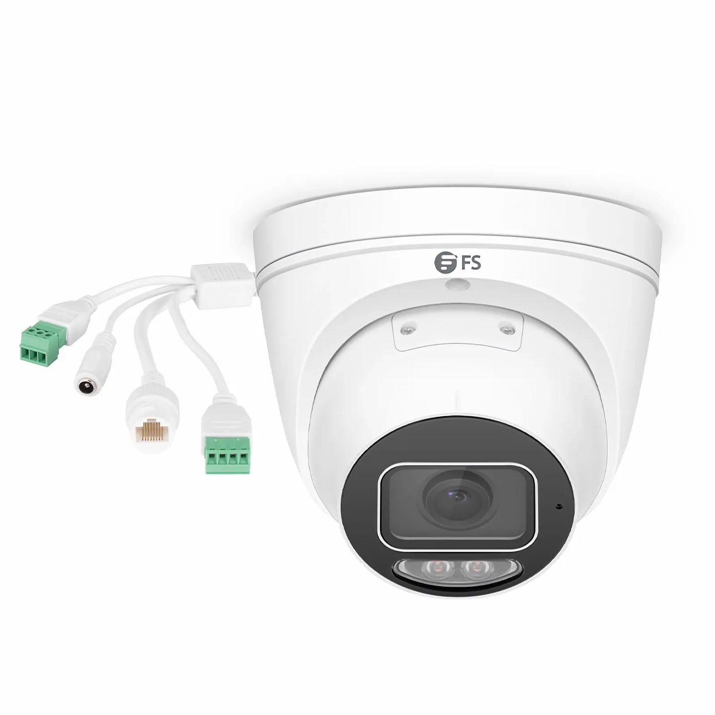IPC501-FC-4M-T, Super HD 4MP Turret Network Camera, Intelligent Color, 98ft Night Vision, IP67 & IK10 PoE Network Camera with Fixed 2.8mm Lens