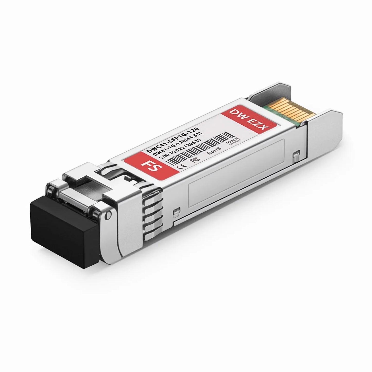 Cisco C41 DWDM-SFP-4453 Compatible SFP 1000BASE-DWDM 1544.53nm 100GHz 120km DOM Duplex LC/UPC SMF Optical Transceiver Module for Transmission