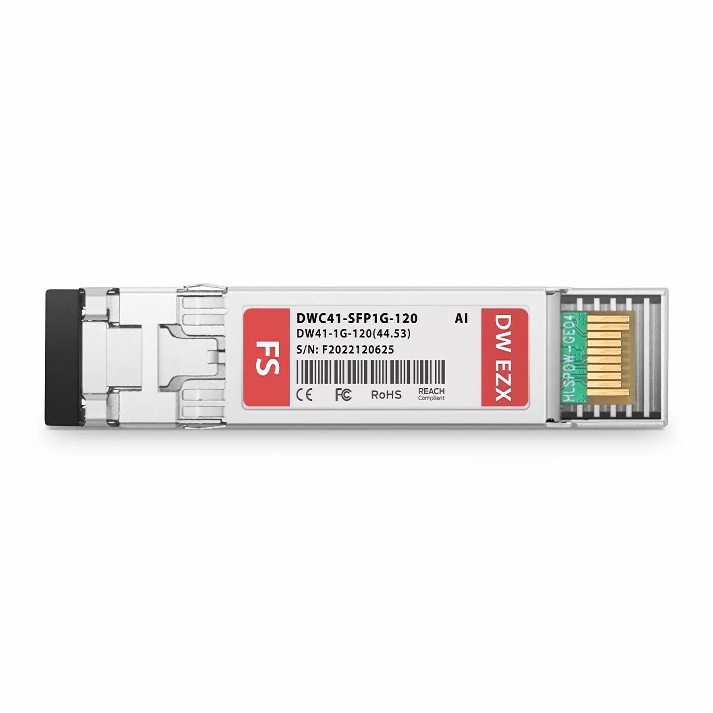 Arista C41 Compatible SFP 1000BASE-DWDM 1544.53nm 100GHz 120km DOM Duplex LC/UPC SMF Optical Transceiver Module for Transmission