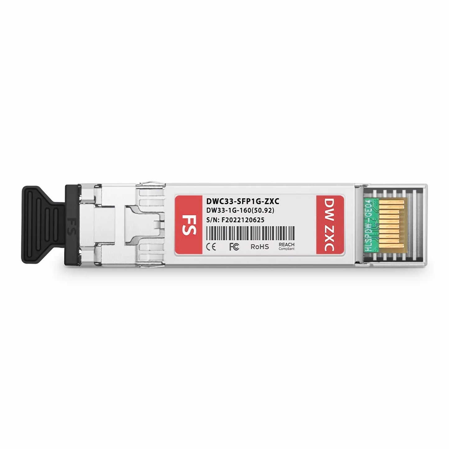 Cisco C33 DWDM-SFP-5092 Compatible SFP 1000BASE-DWDM 1550.92nm 100GHz 160km DOM Duplex LC/UPC SMF Optical Transceiver Module for Transmission