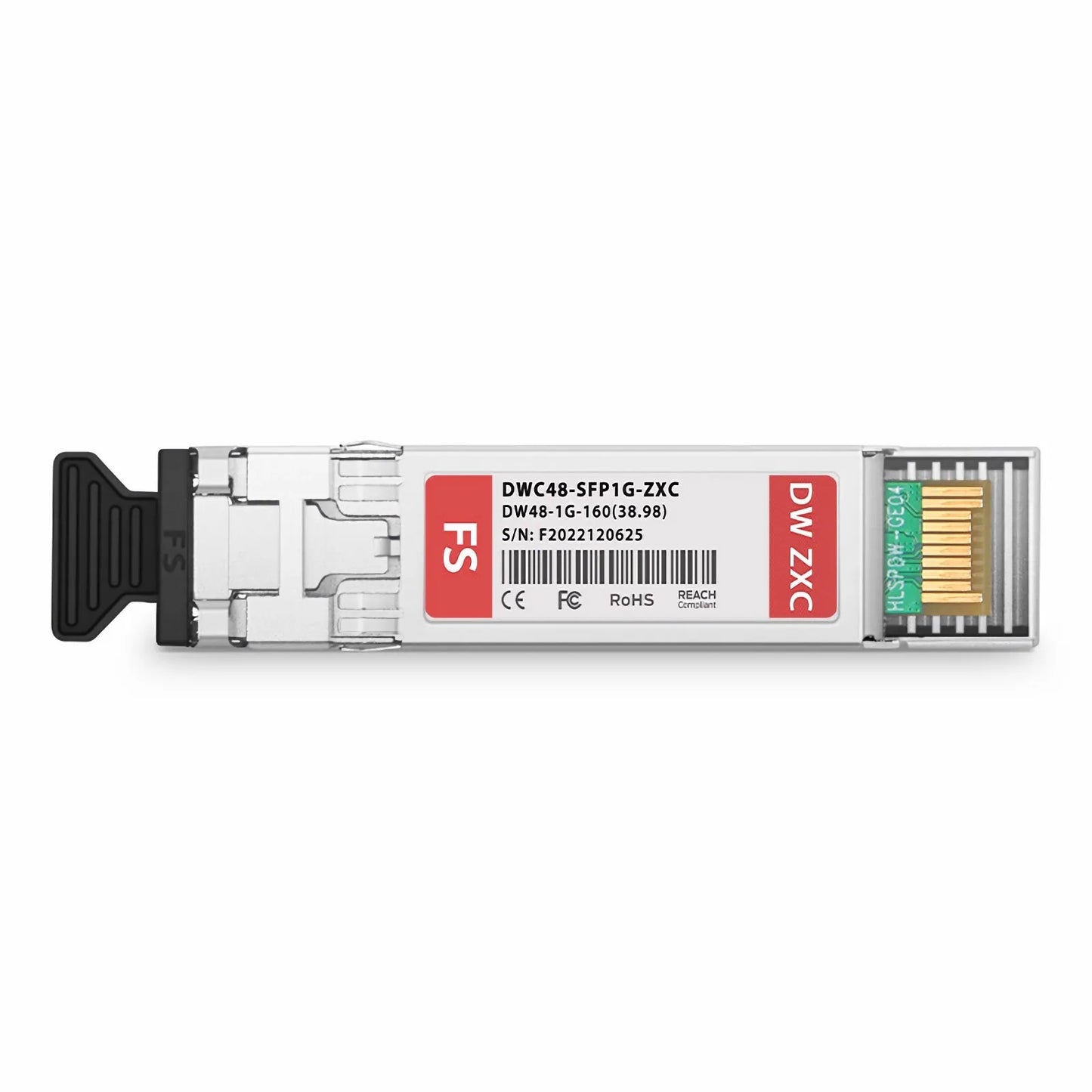 Cisco C48 DWDM-SFP-3898 Compatible SFP 1000BASE-DWDM 1538.98nm 100GHz 160km DOM Duplex LC/UPC SMF Optical Transceiver Module for Transmission