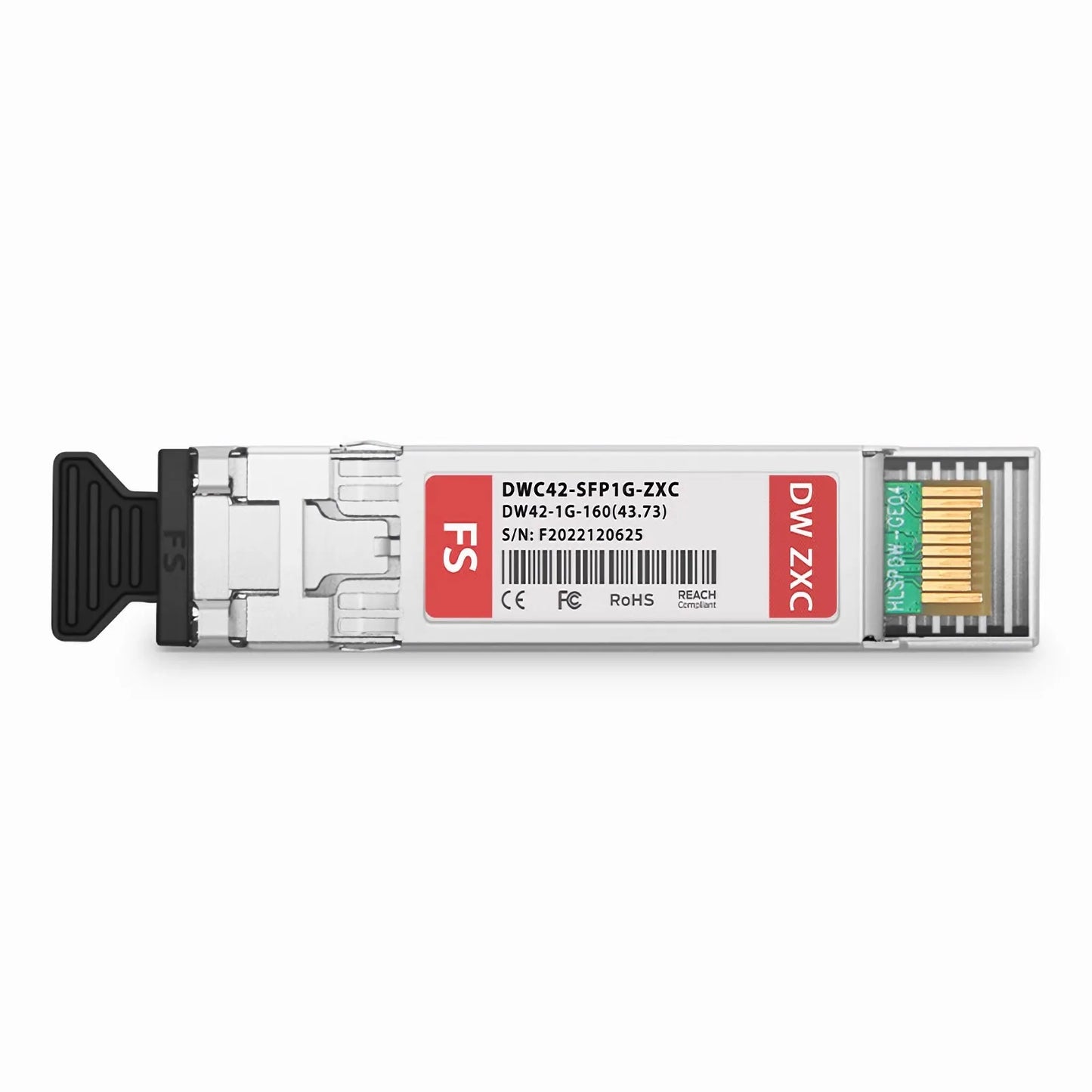 Cisco C42 DWDM-SFP-4373 Compatible SFP 1000BASE-DWDM 1543.73nm 100GHz 160km DOM Duplex LC/UPC SMF Optical Transceiver Module for Transmission