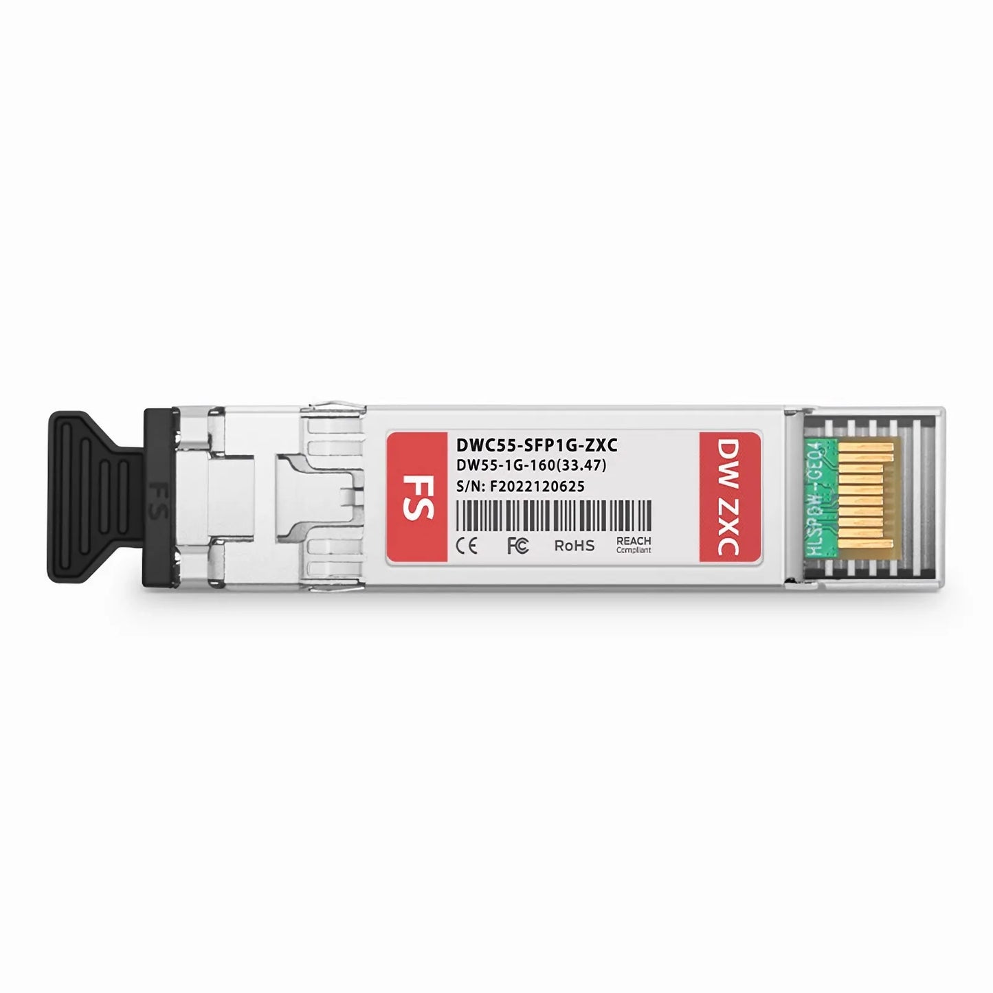 Cisco C55 DWDM-SFP-3347 Compatible SFP 1000BASE-DWDM 1533.47nm 100GHz 160km DOM Duplex LC/UPC SMF Optical Transceiver Module for Transmission
