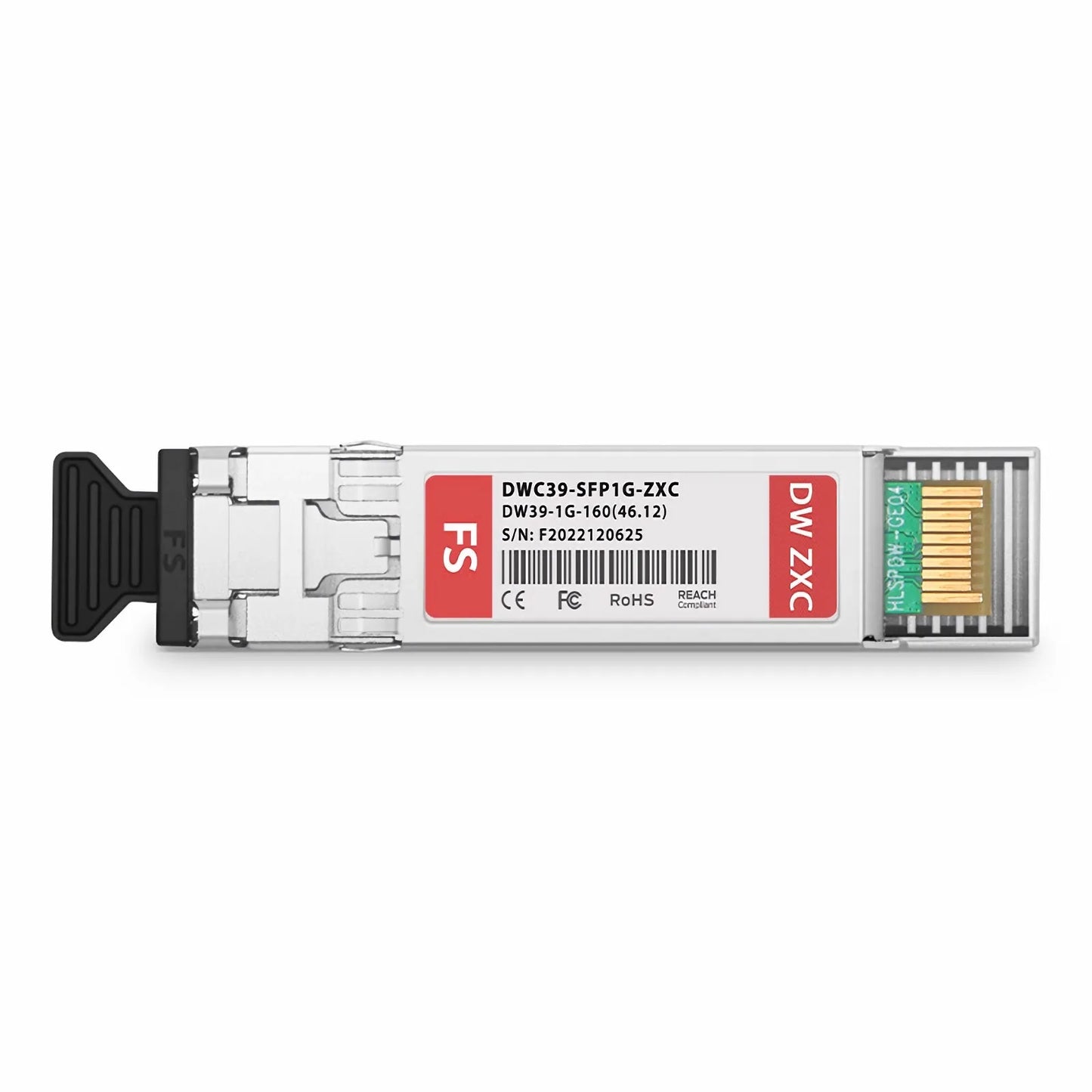 Cisco C39 DWDM-SFP-4612 Compatible SFP 1000BASE-DWDM 1546.12nm 100GHz 160km DOM Duplex LC/UPC SMF Optical Transceiver Module for Transmission