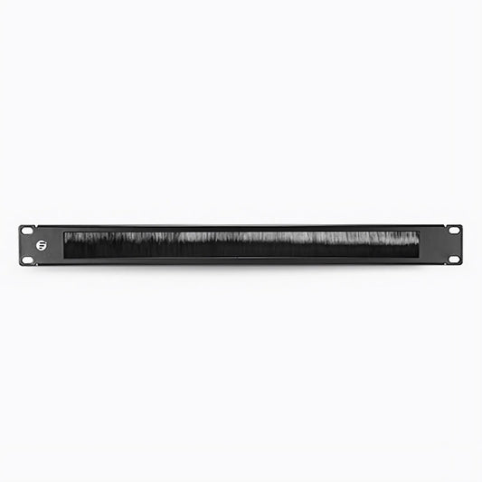 Blanking Pass Through Panel, Brush Strip, 1RU 19 in. Wide