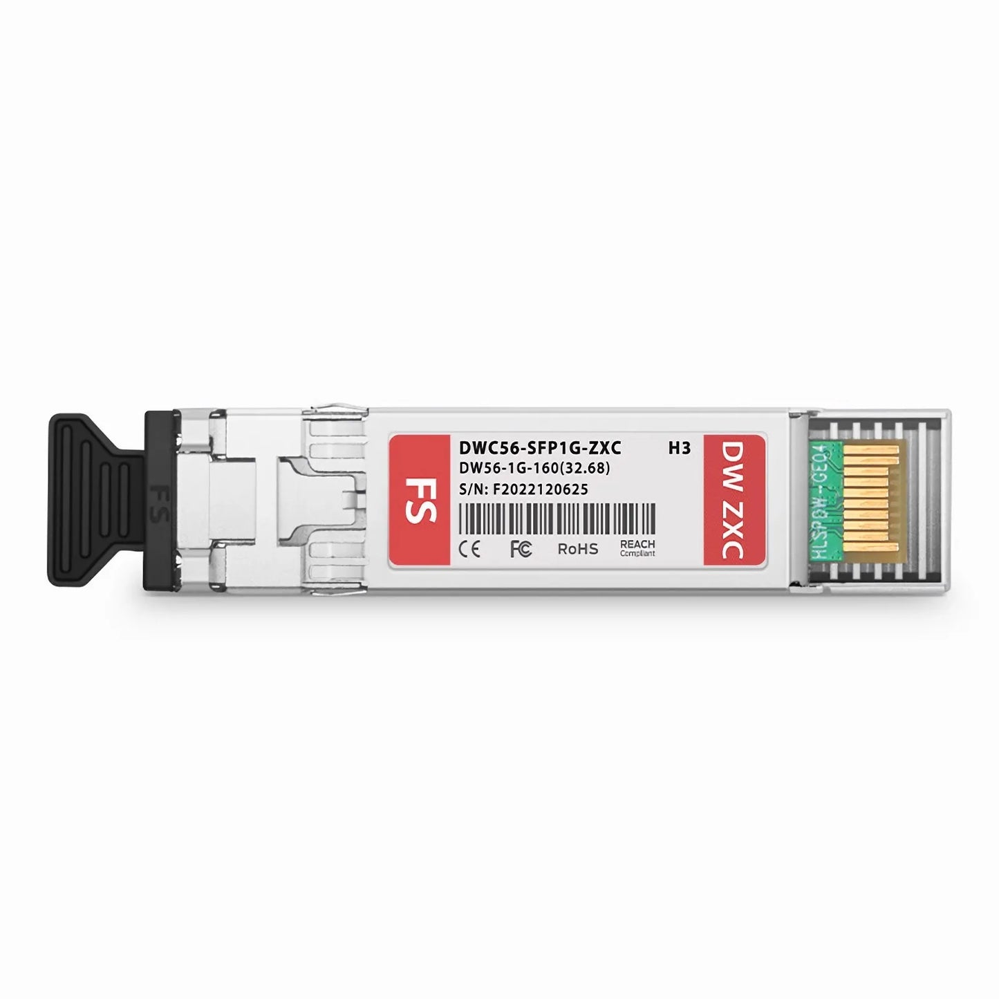 H3C C56 DWDM-SFP1G-32.68-160 Compatible SFP 1000BASE-DWDM 1532.68nm 100GHz 160km DOM Duplex LC/UPC SMF Optical Transceiver Module for Transmission